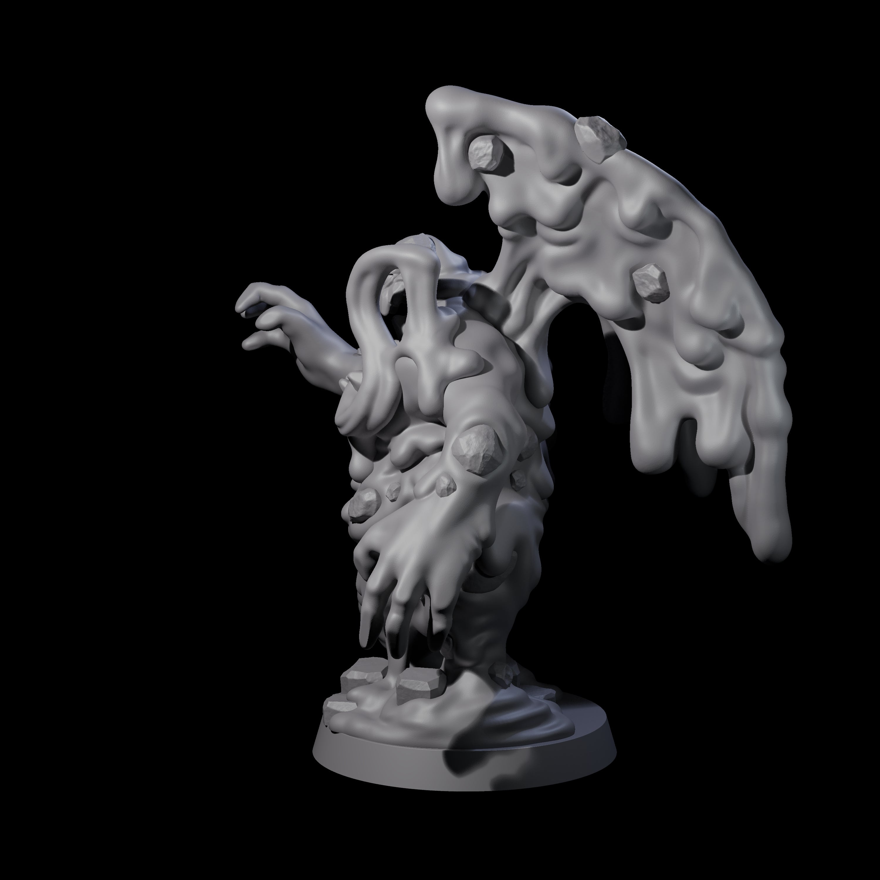 Crispy Magma Mephit Miniature for Dungeons and Dragons, Pathfinder or other TTRPGs