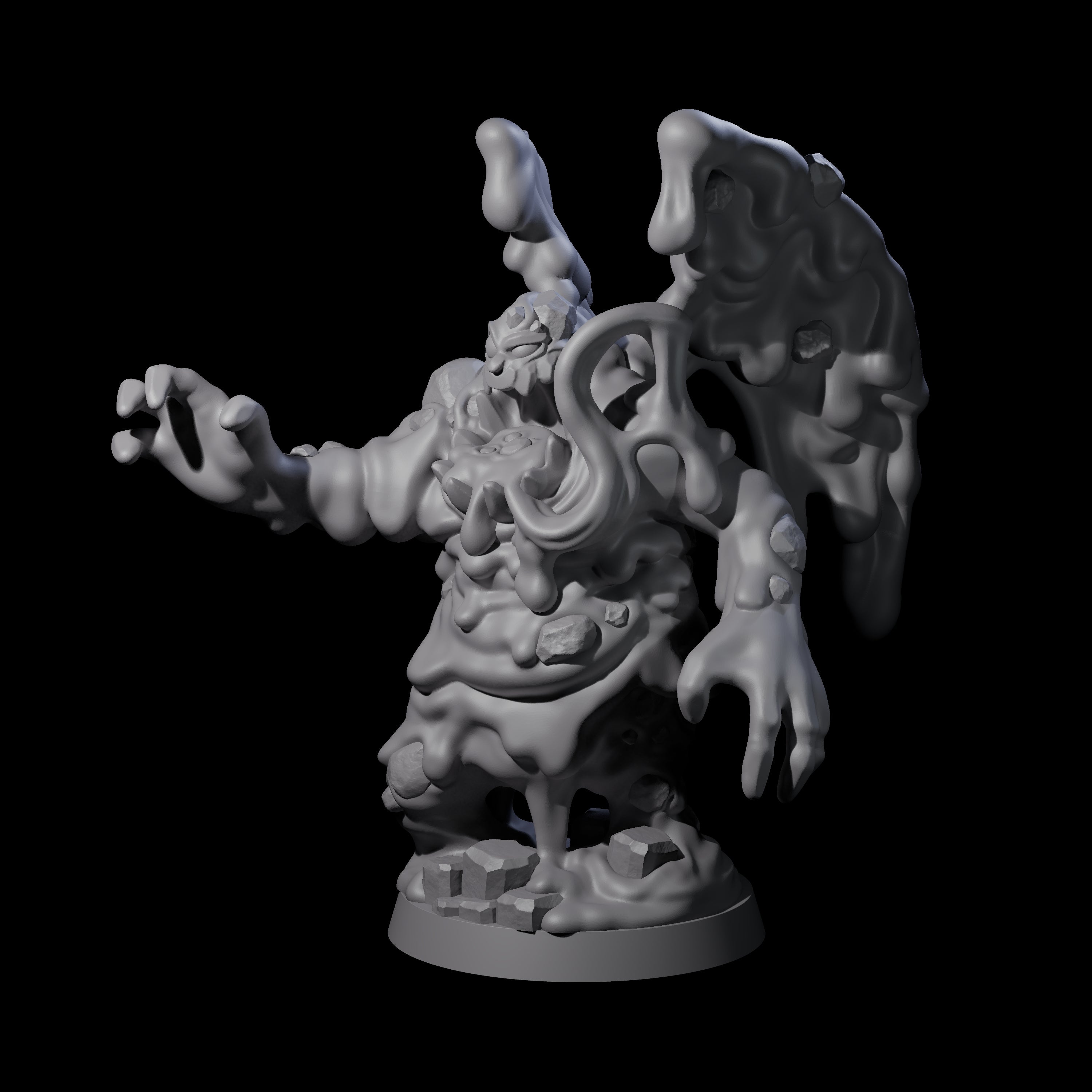 Crispy Magma Mephit Miniature for Dungeons and Dragons, Pathfinder or other TTRPGs