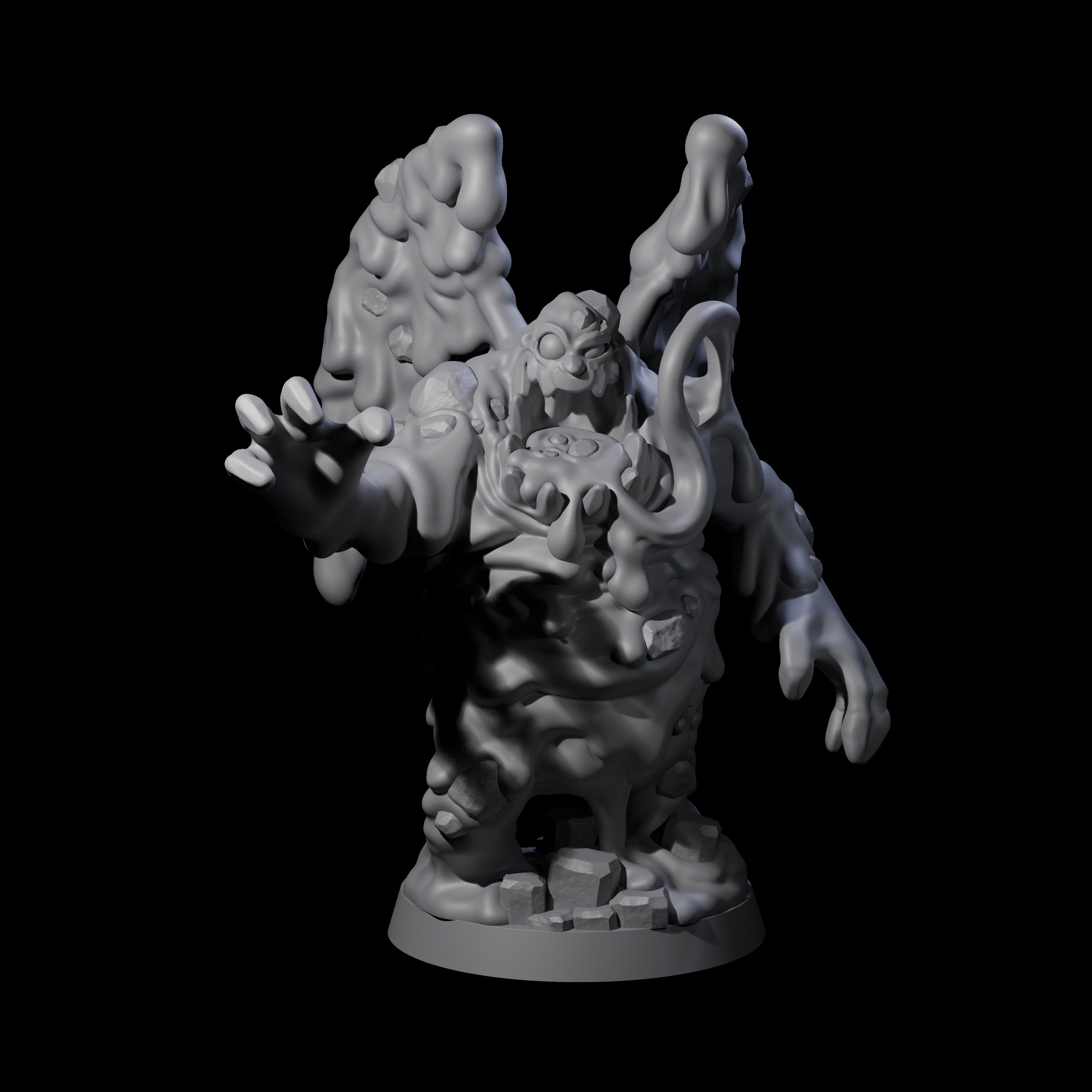 Crispy Magma Mephit Miniature for Dungeons and Dragons, Pathfinder or other TTRPGs