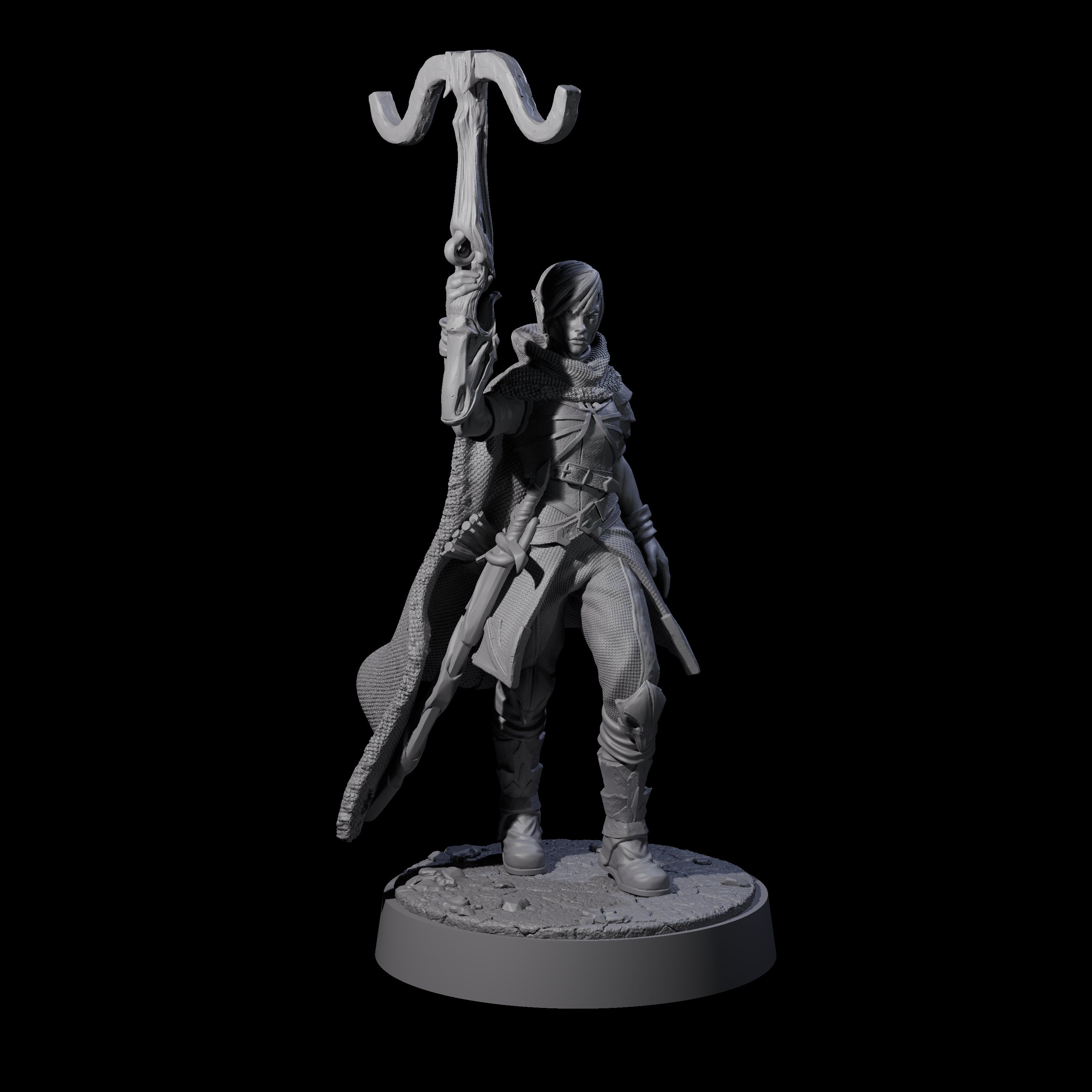 Crossbow Ready Rogue A Miniature for Dungeons and Dragons, Pathfinder or other TTRPGs
