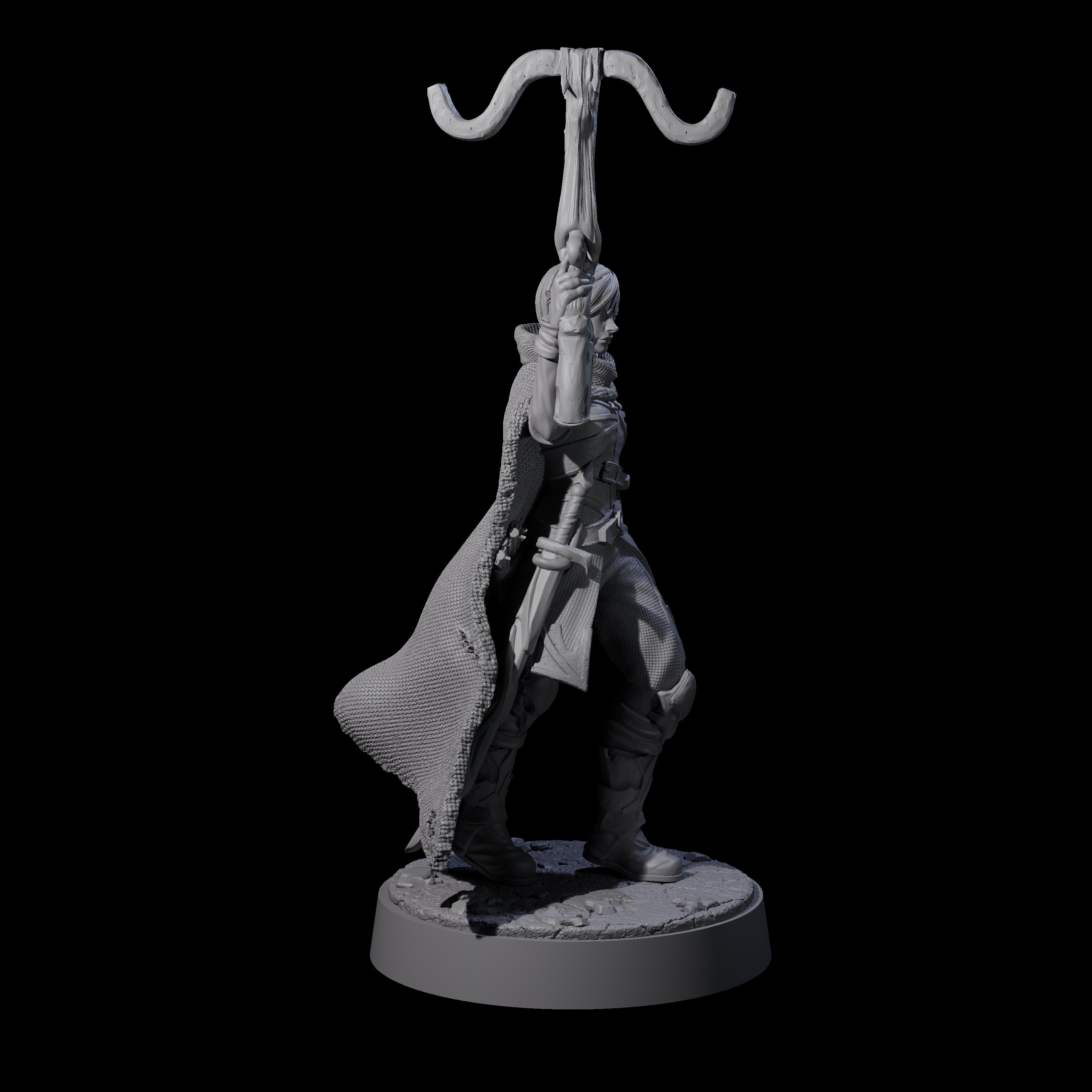 Crossbow Ready Rogue A Miniature for Dungeons and Dragons, Pathfinder or other TTRPGs