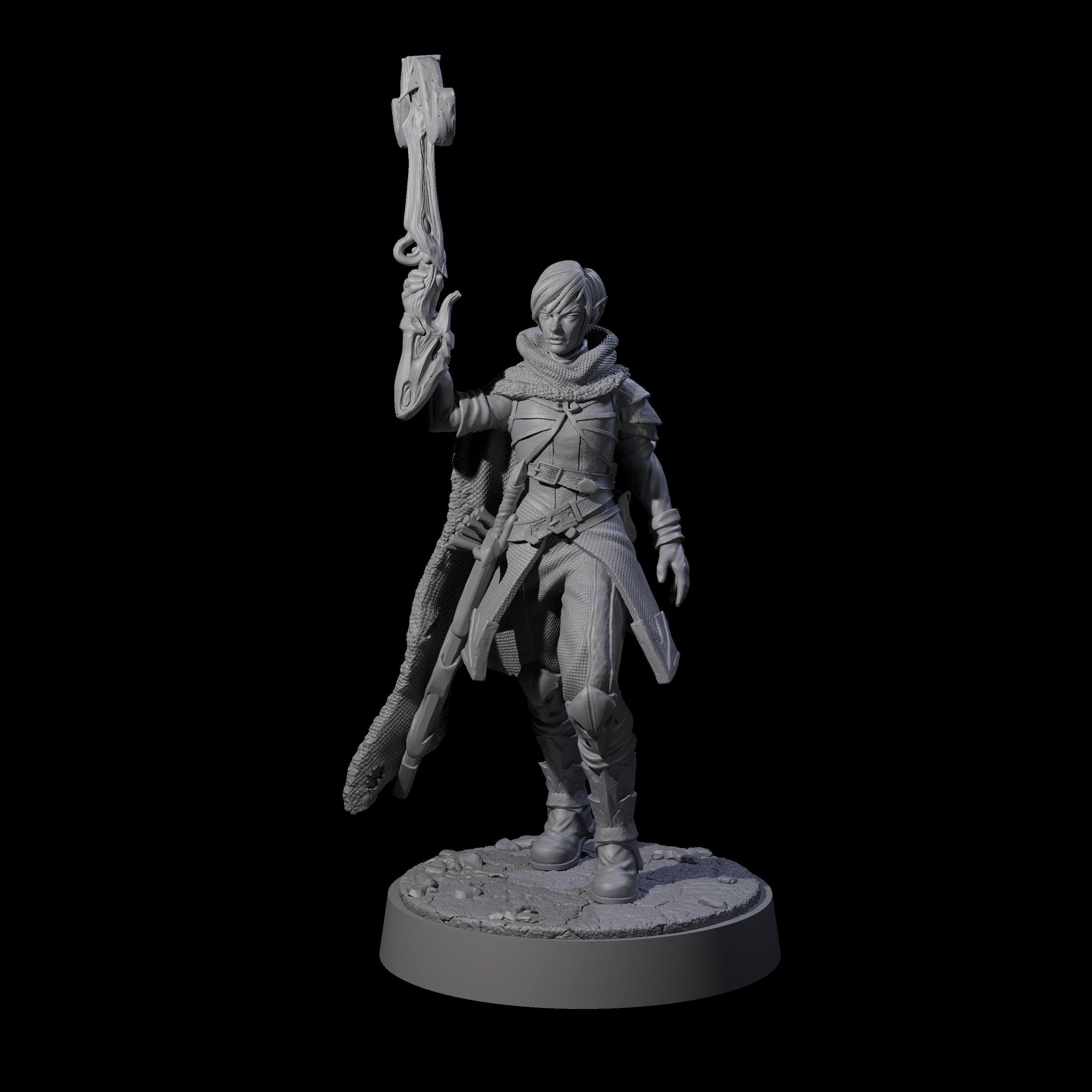Crossbow Ready Rogue A Miniature for Dungeons and Dragons, Pathfinder or other TTRPGs