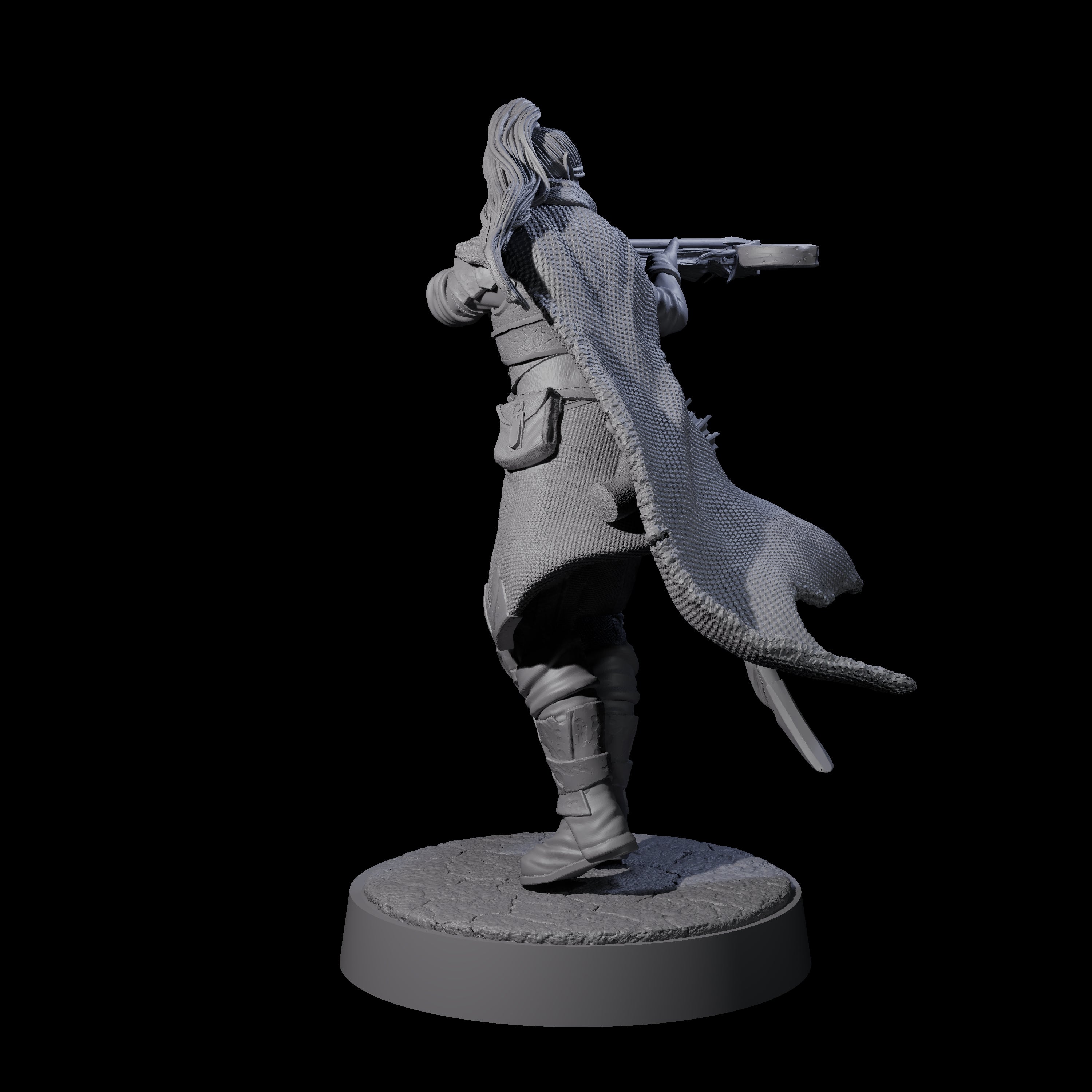 Crossbow Ready Rogue B Miniature for Dungeons and Dragons, Pathfinder or other TTRPGs