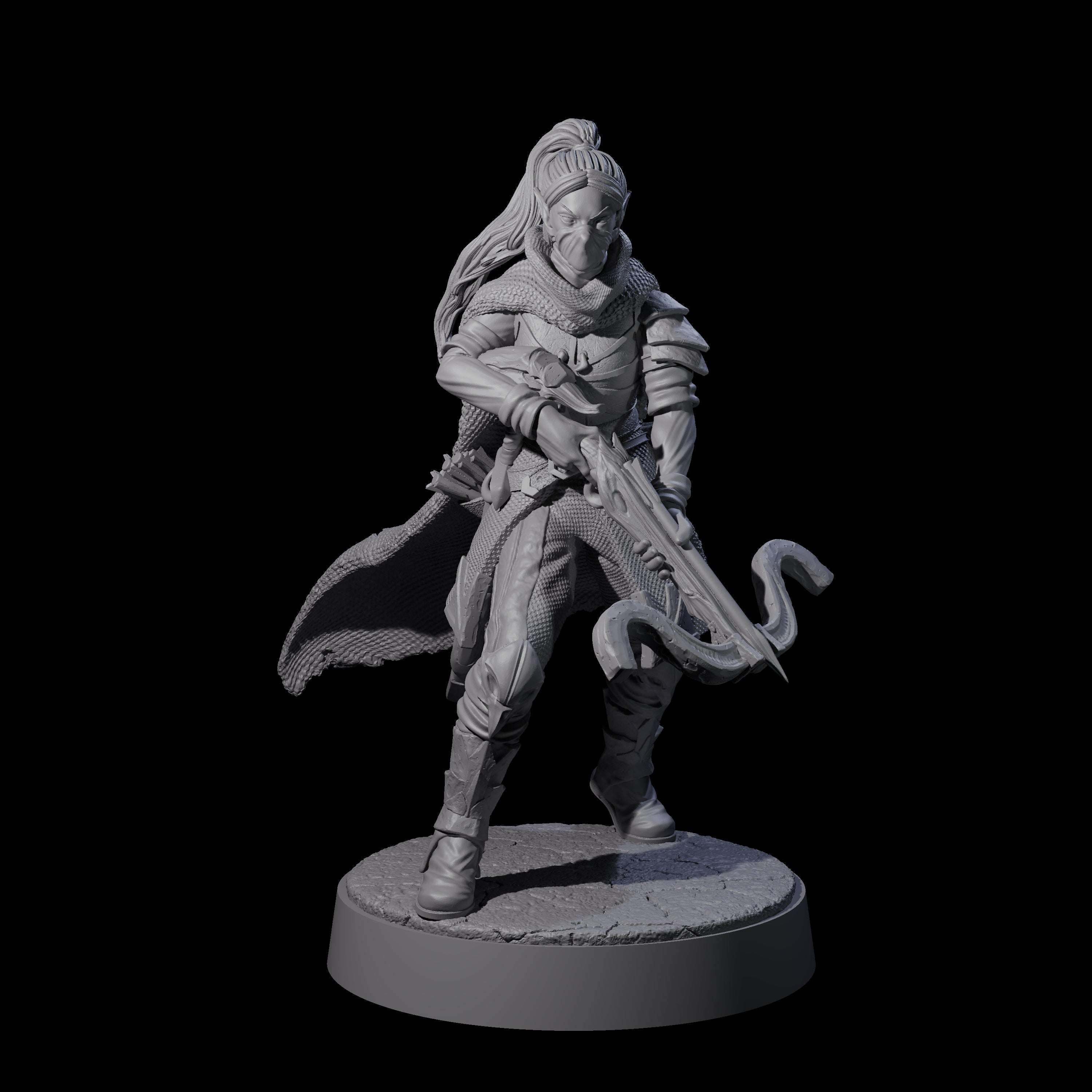 Crossbow Ready Rogue C Miniature for Dungeons and Dragons, Pathfinder or other TTRPGs