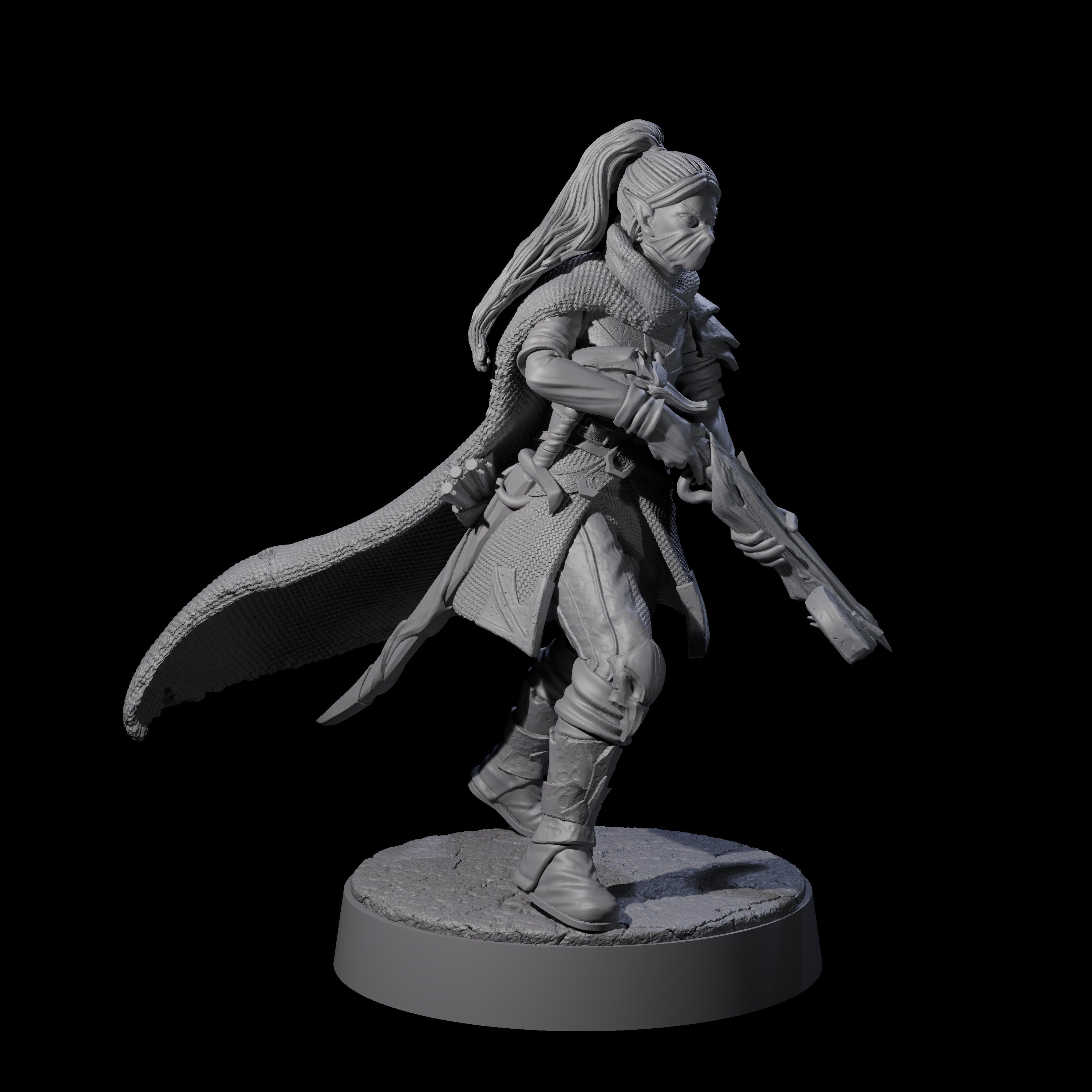 Crossbow Ready Rogue C Miniature for Dungeons and Dragons, Pathfinder or other TTRPGs