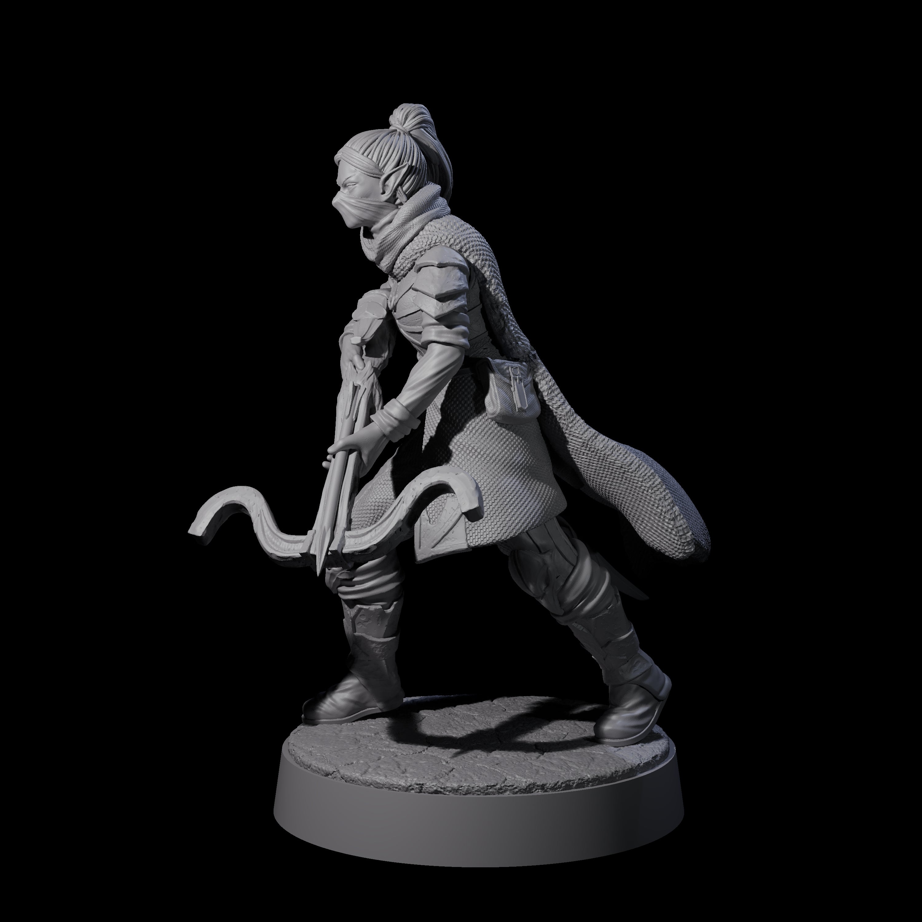 Crossbow Ready Rogue C Miniature for Dungeons and Dragons, Pathfinder or other TTRPGs