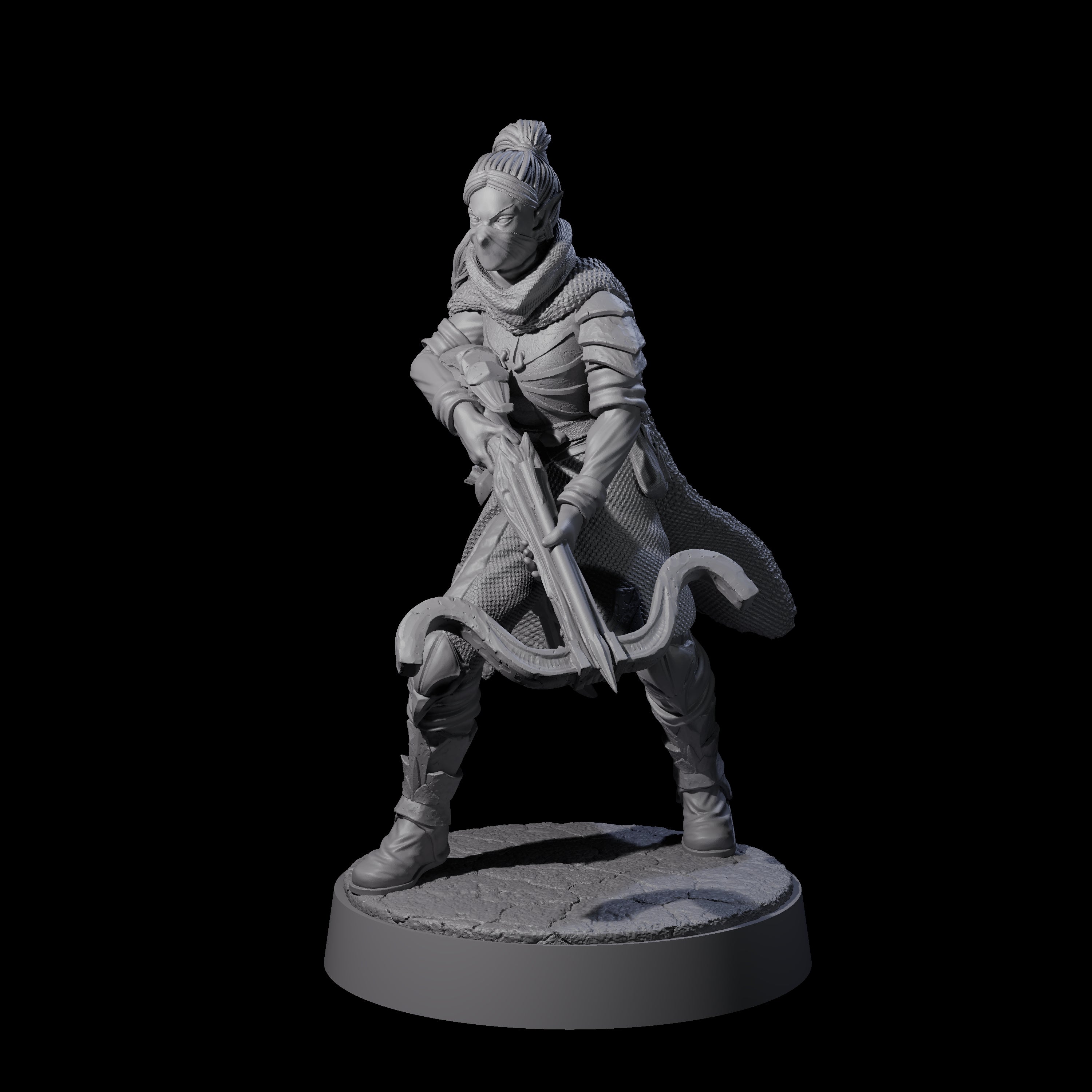 Crossbow Ready Rogue C Miniature for Dungeons and Dragons, Pathfinder or other TTRPGs