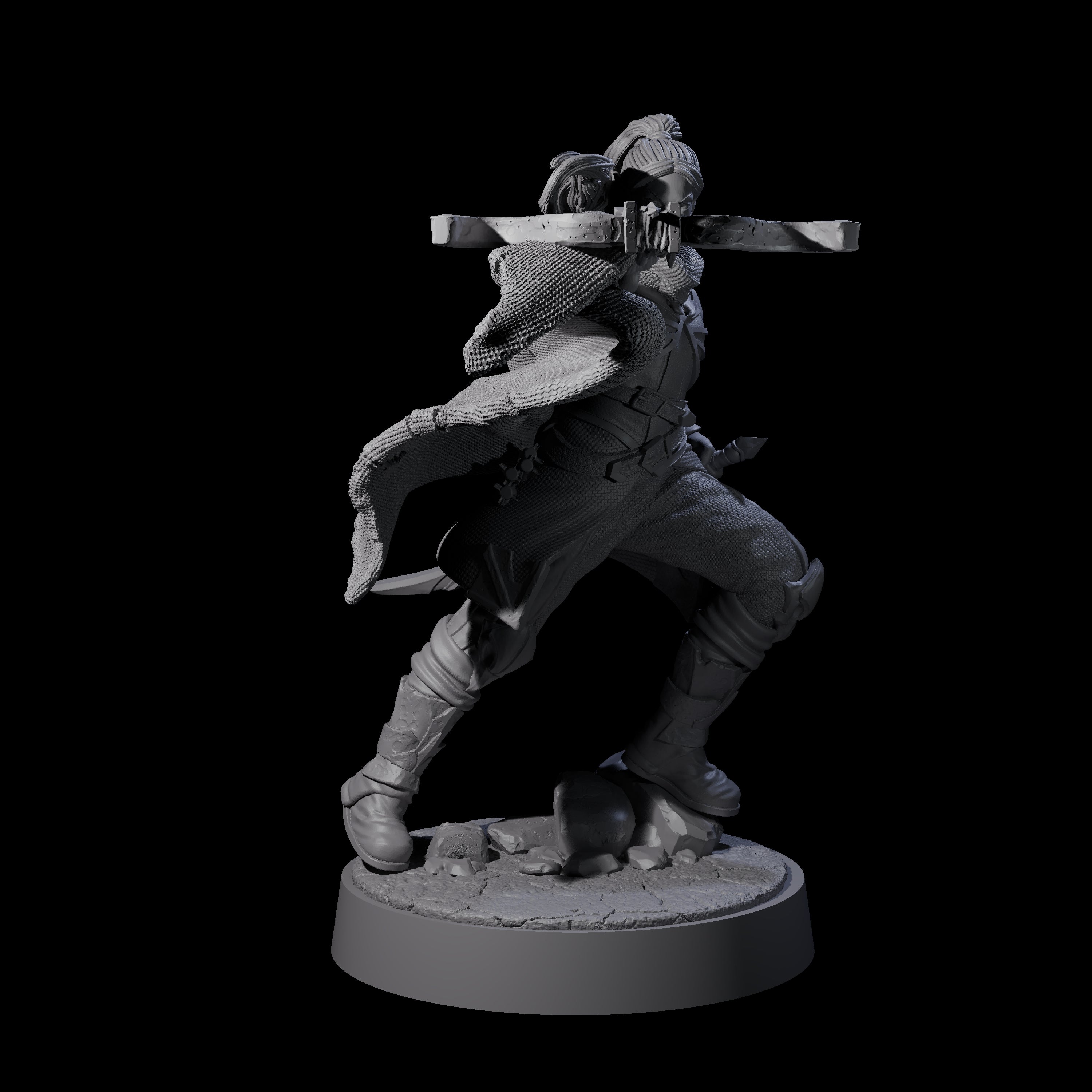 Crossbow Ready Rogue D Miniature for Dungeons and Dragons, Pathfinder or other TTRPGs
