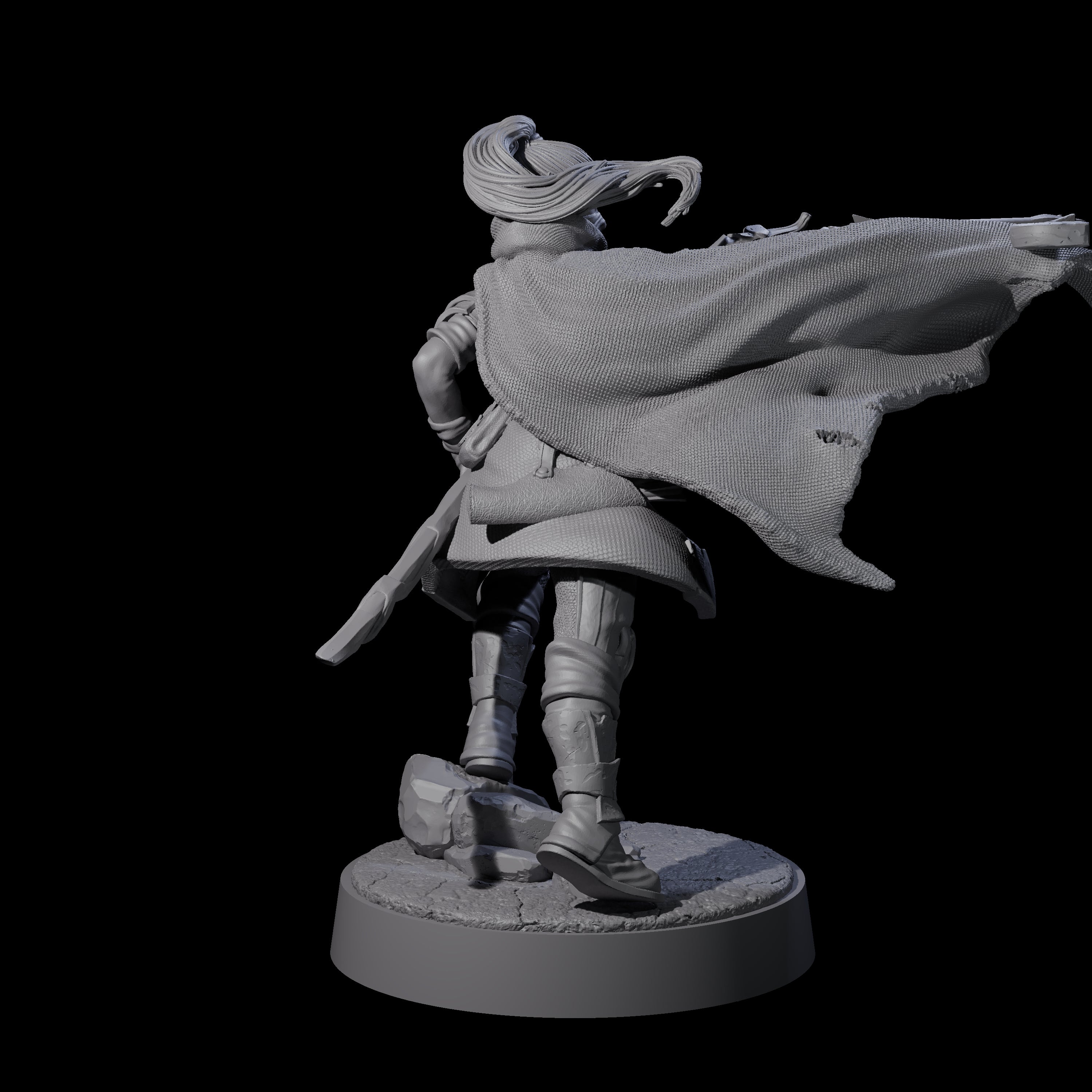 Crossbow Ready Rogue D Miniature for Dungeons and Dragons, Pathfinder or other TTRPGs