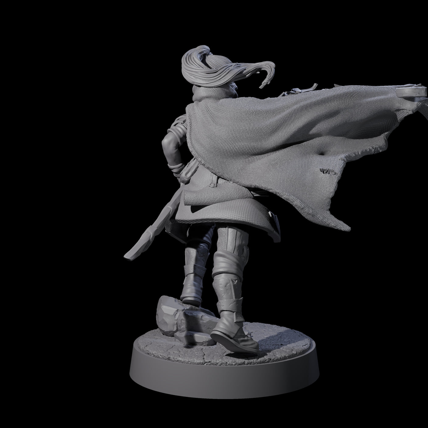 Crossbow Ready Rogue D Miniature for Dungeons and Dragons, Pathfinder or other TTRPGs