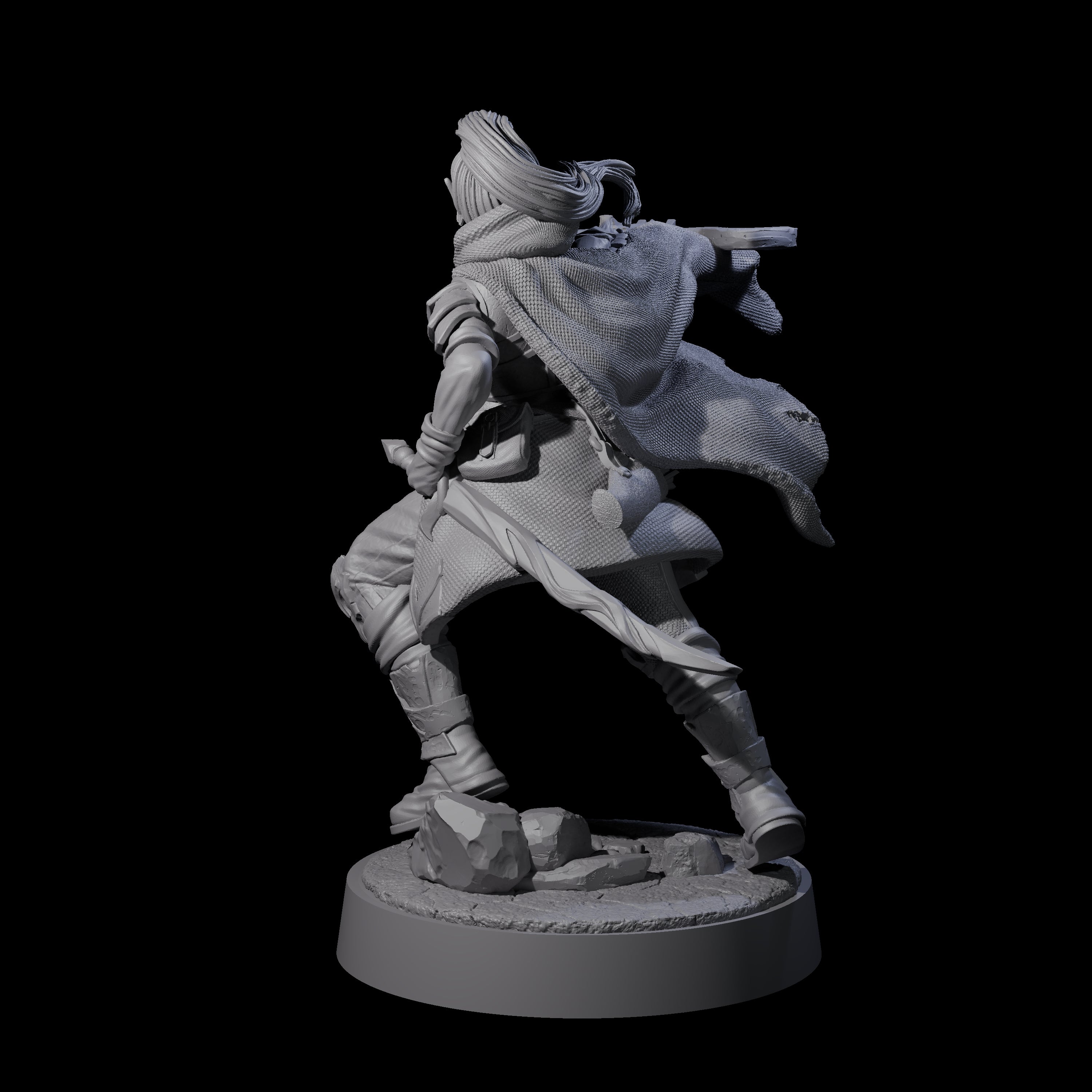 Crossbow Ready Rogue D Miniature for Dungeons and Dragons, Pathfinder or other TTRPGs
