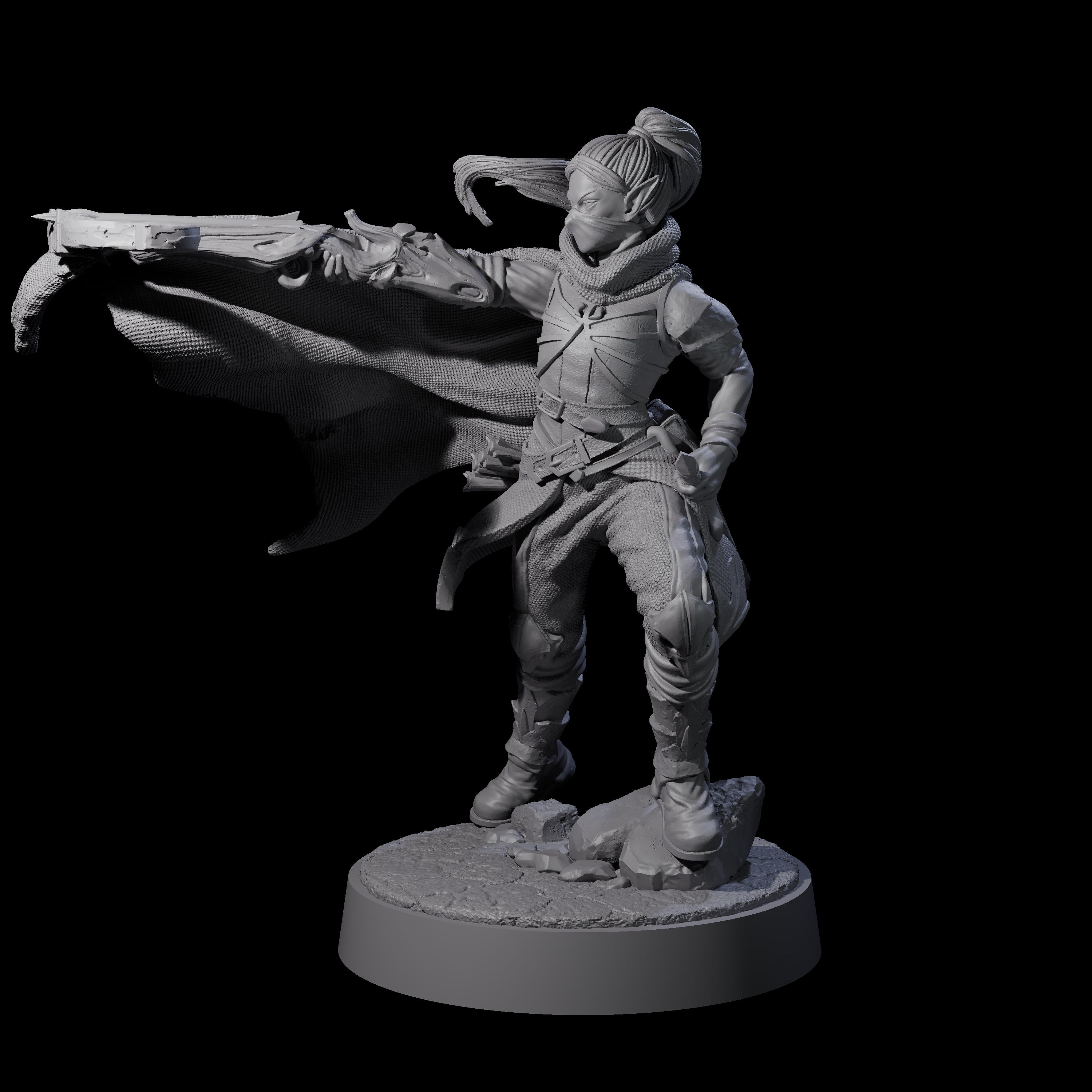 Crossbow Ready Rogue D Miniature for Dungeons and Dragons, Pathfinder or other TTRPGs