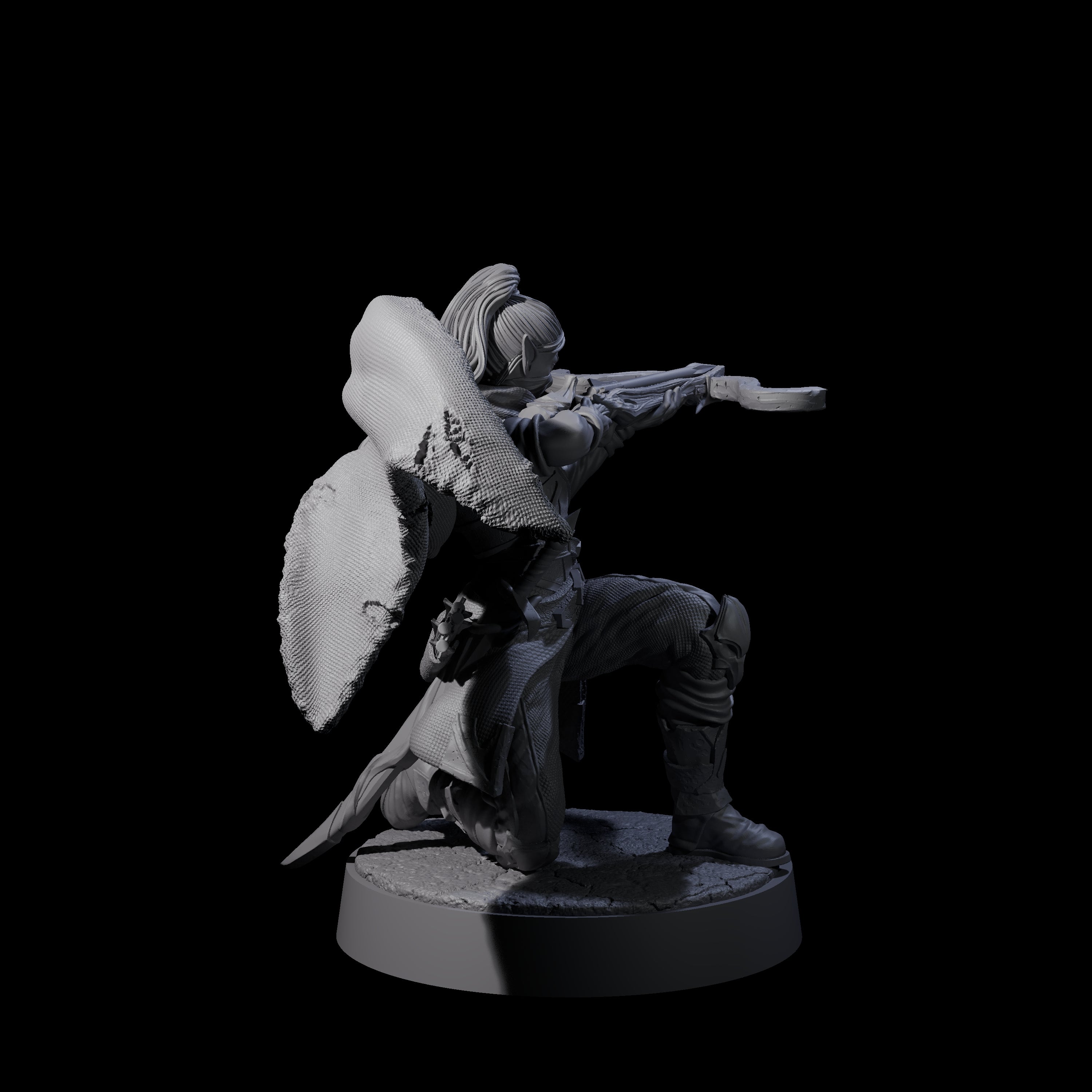 Crossbow Ready Rogue E Miniature for Dungeons and Dragons, Pathfinder or other TTRPGs