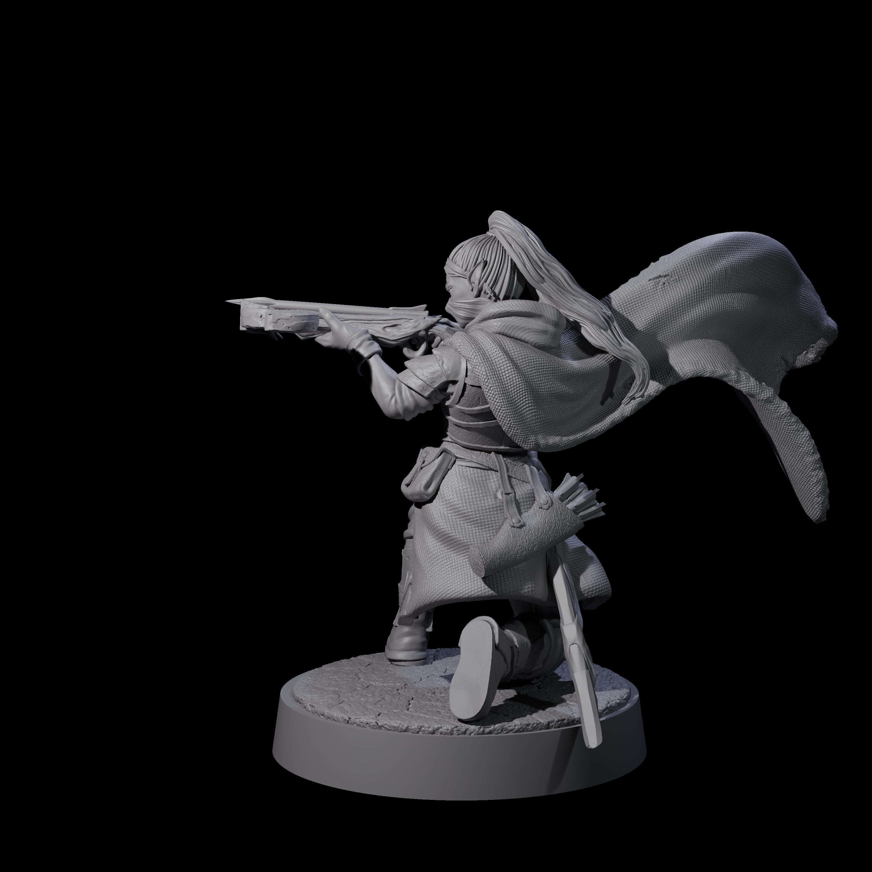 Crossbow Ready Rogue E Miniature for Dungeons and Dragons, Pathfinder or other TTRPGs