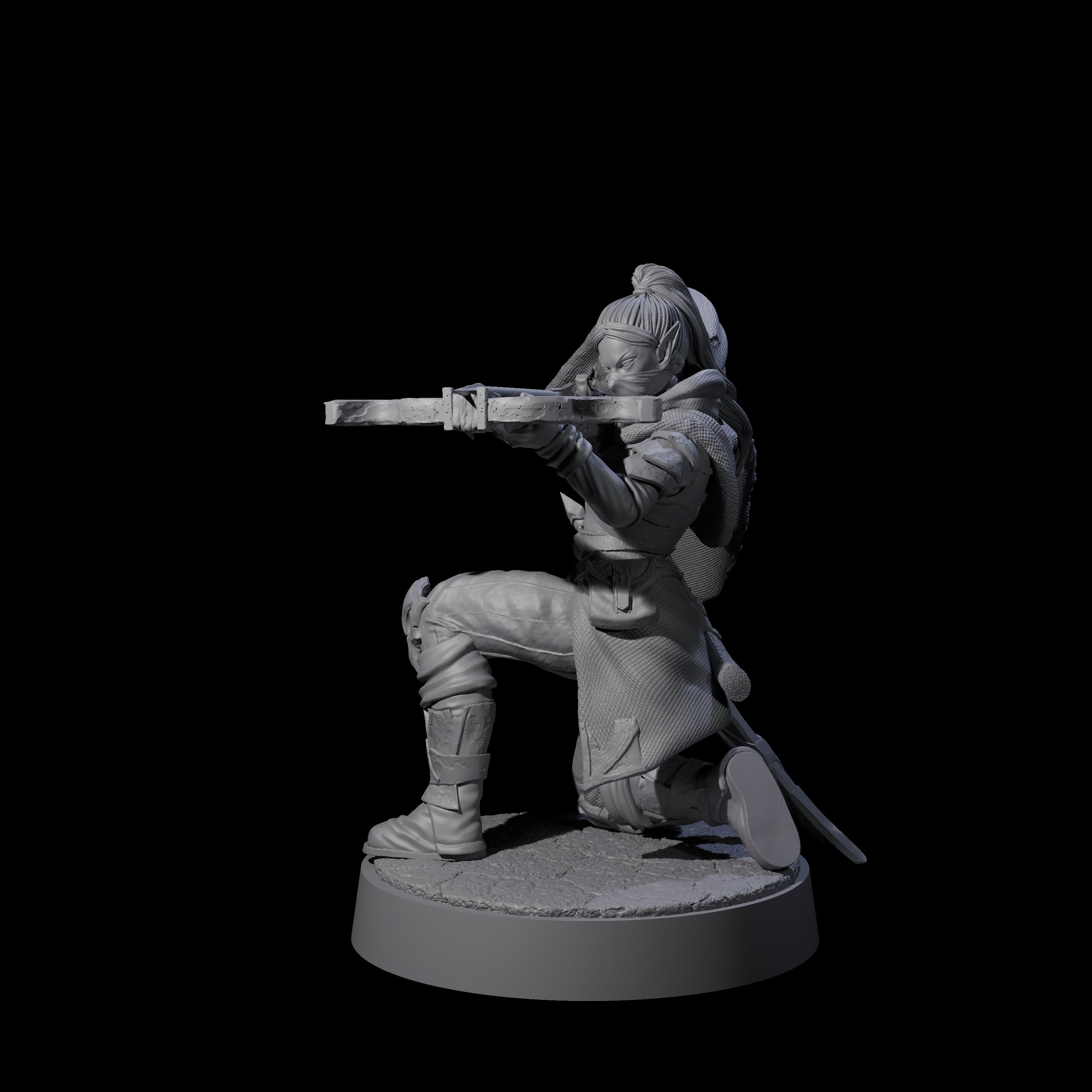 Crossbow Ready Rogue E Miniature for Dungeons and Dragons, Pathfinder or other TTRPGs