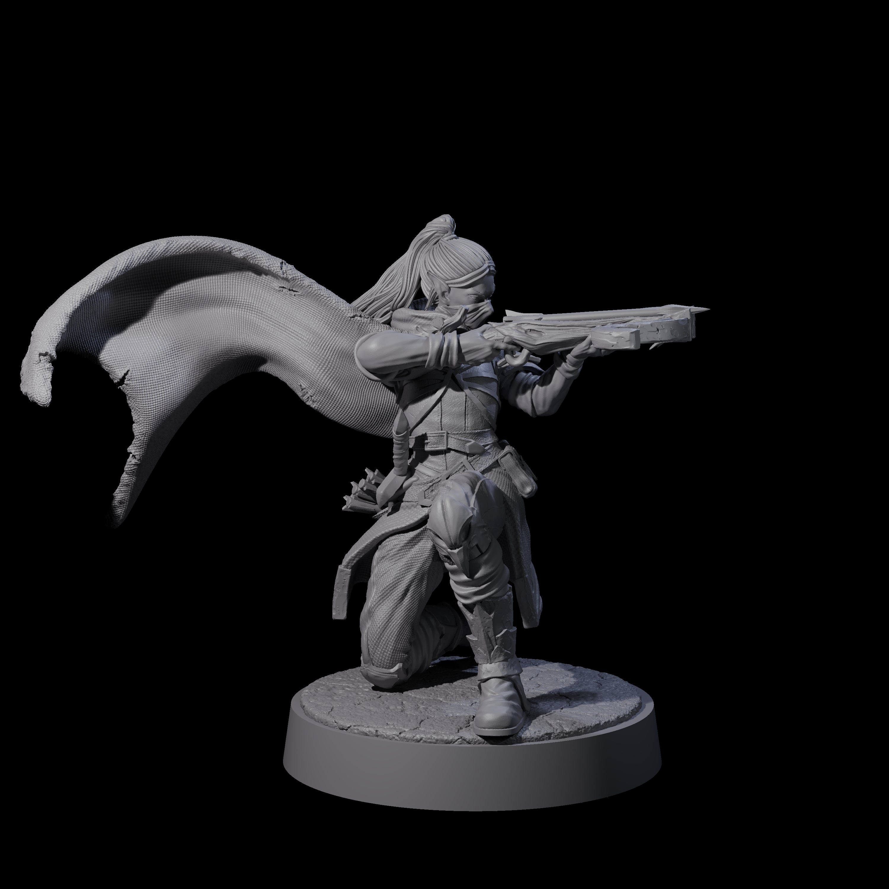 Crossbow Ready Rogue E Miniature for Dungeons and Dragons, Pathfinder or other TTRPGs
