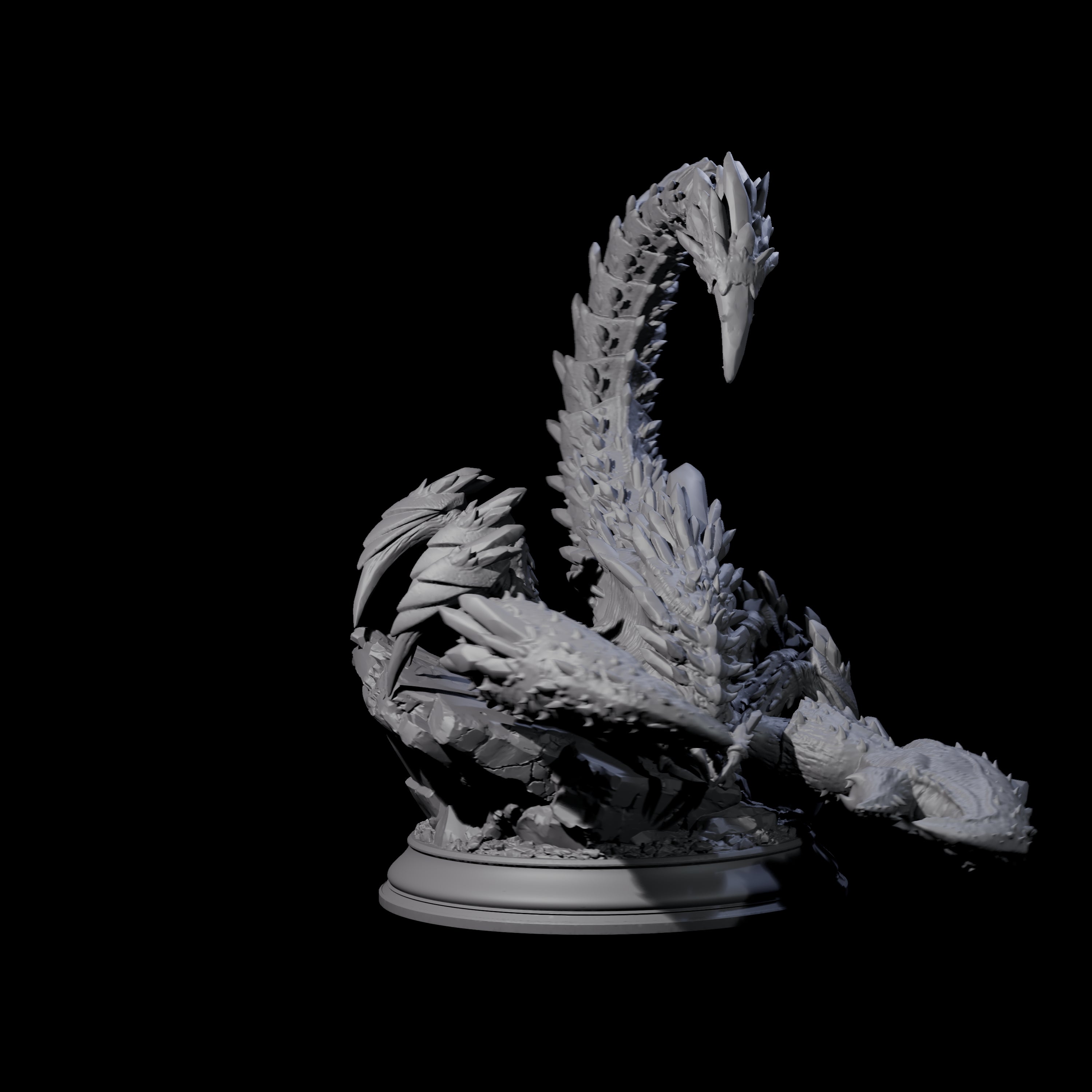 Crouching Crysmal Miniature for Dungeons and Dragons, Pathfinder or other TTRPGs