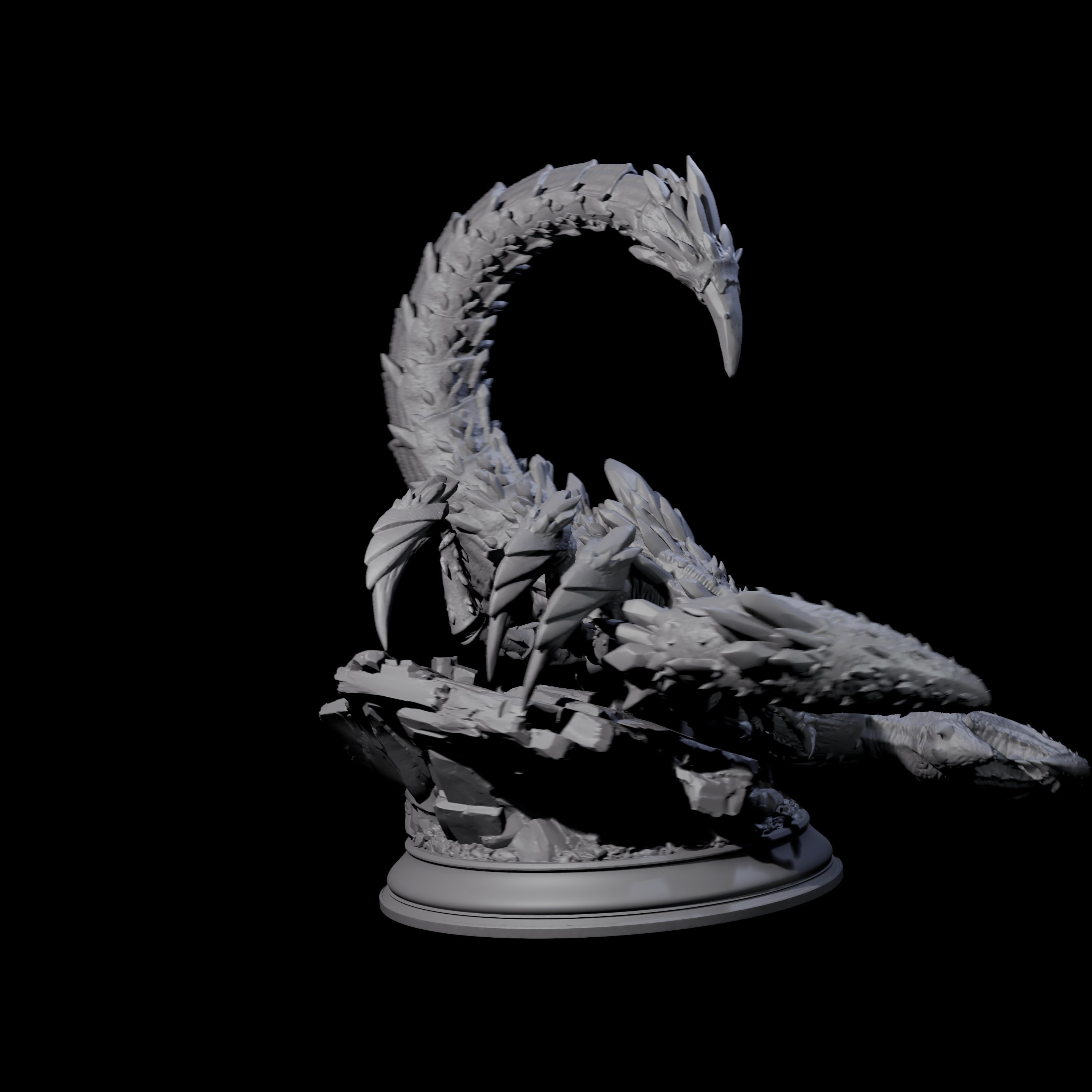 Crouching Crysmal Miniature for Dungeons and Dragons, Pathfinder or other TTRPGs