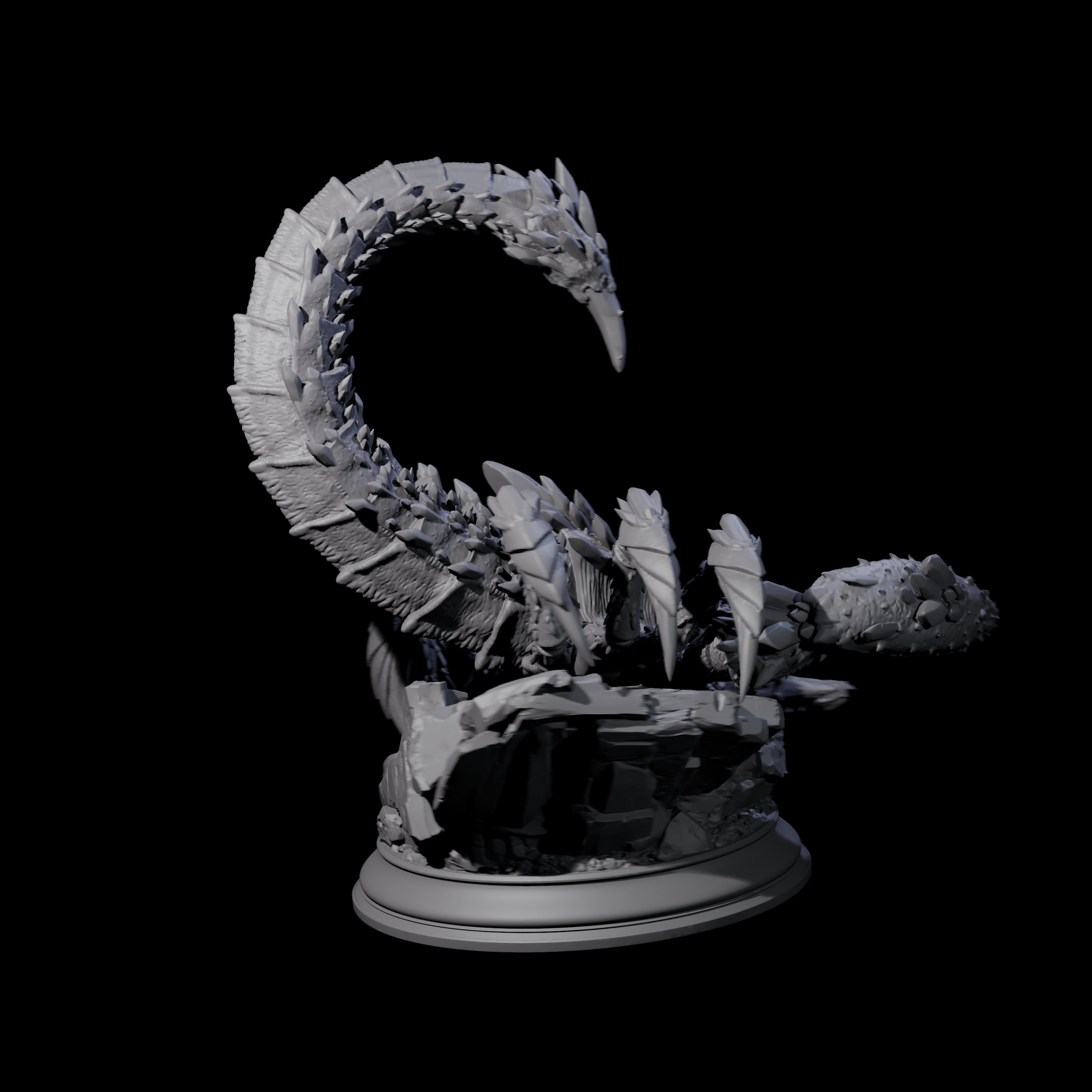 Crouching Crysmal Miniature for Dungeons and Dragons, Pathfinder or other TTRPGs