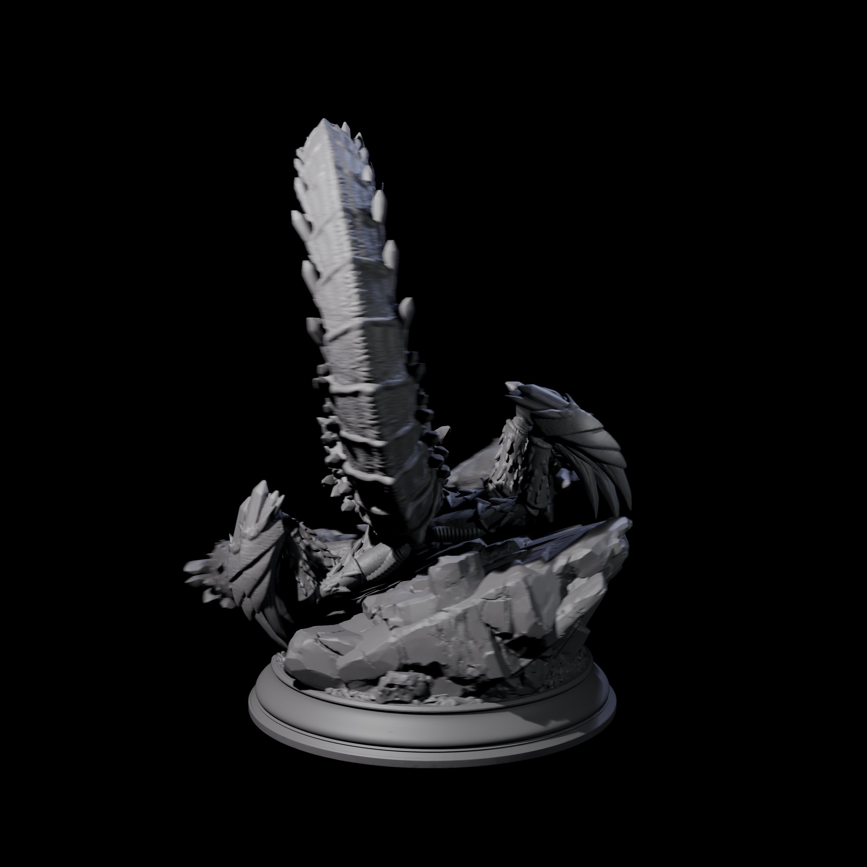 Crouching Crysmal Miniature for Dungeons and Dragons, Pathfinder or other TTRPGs