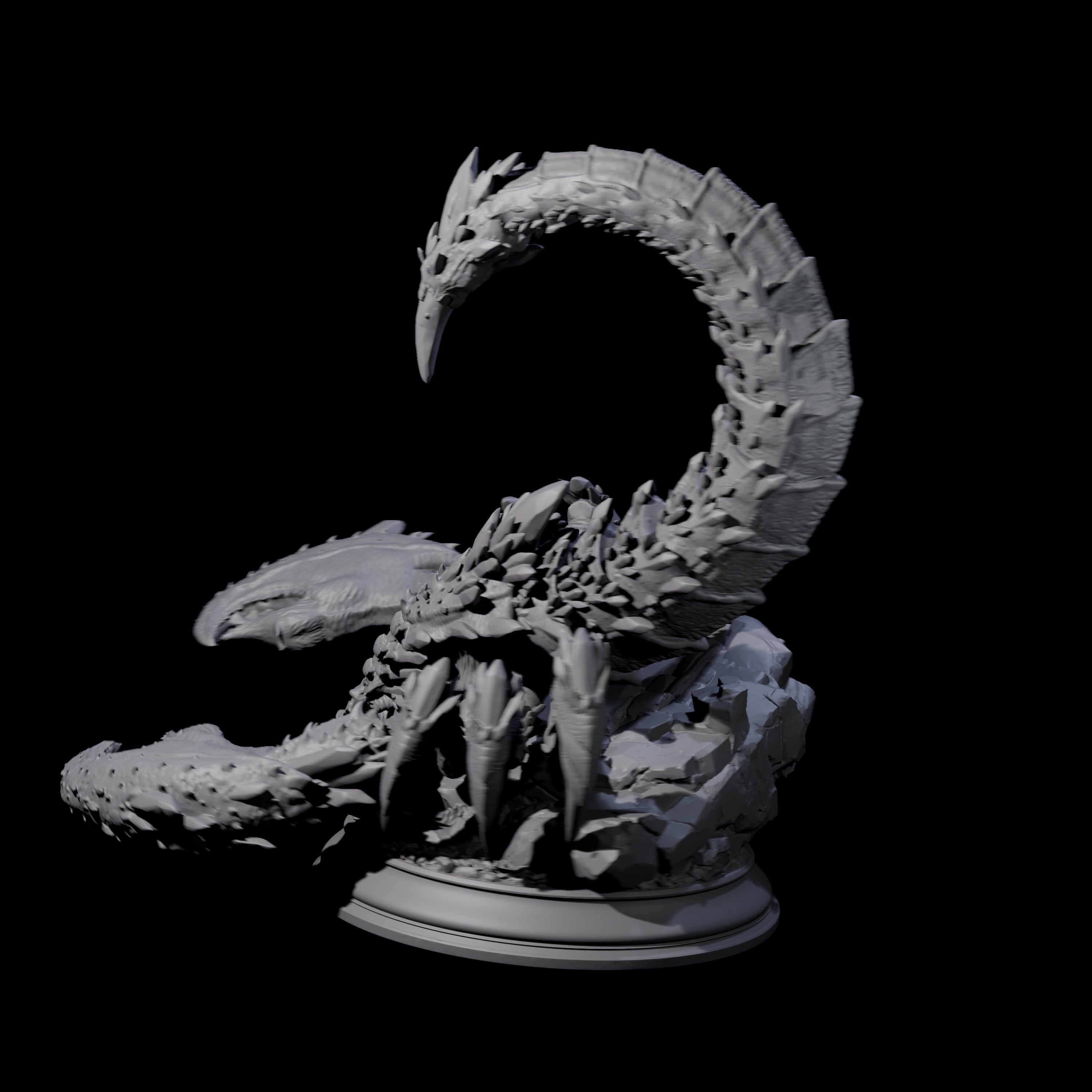 Crouching Crysmal Miniature for Dungeons and Dragons, Pathfinder or other TTRPGs