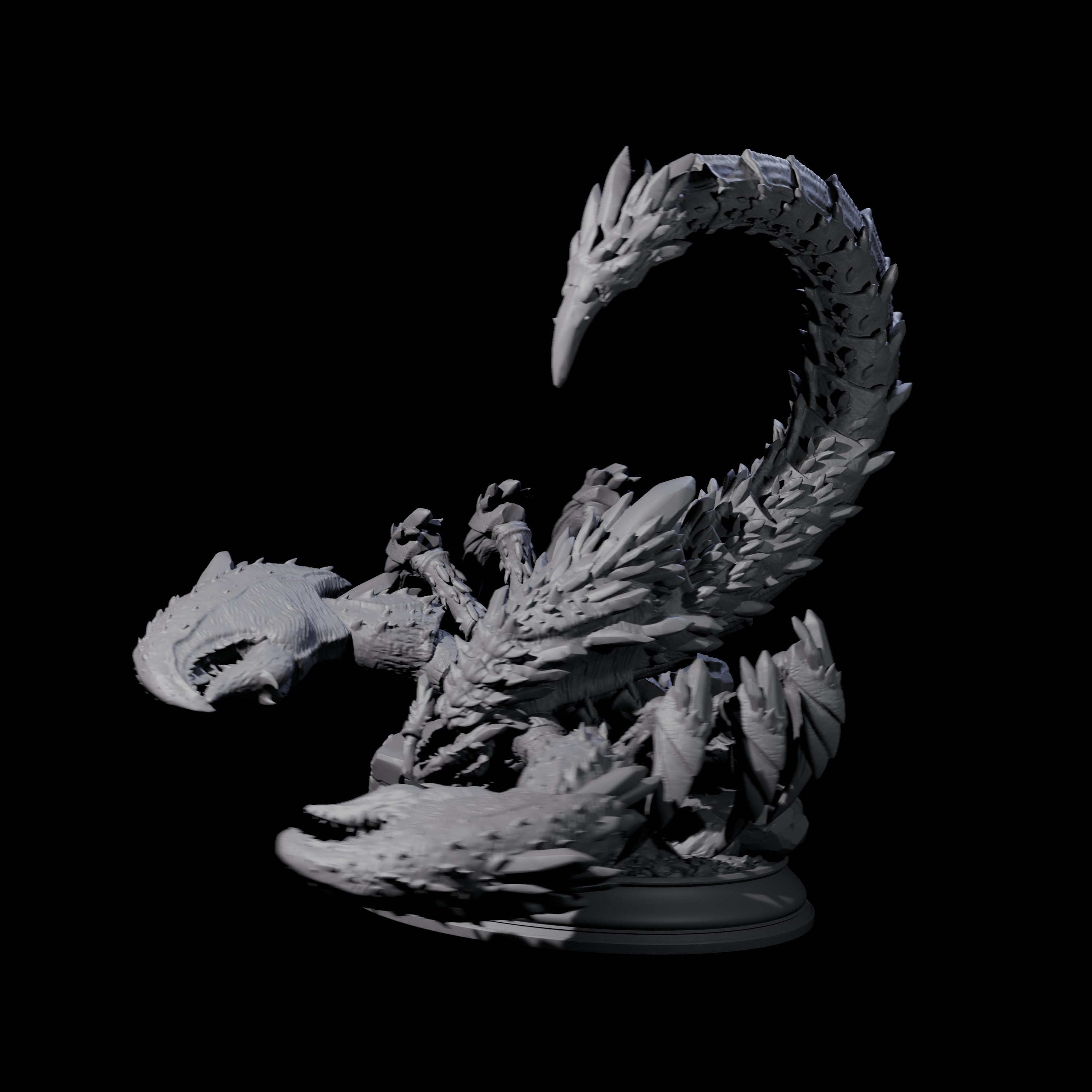 Crouching Crysmal Miniature for Dungeons and Dragons, Pathfinder or other TTRPGs