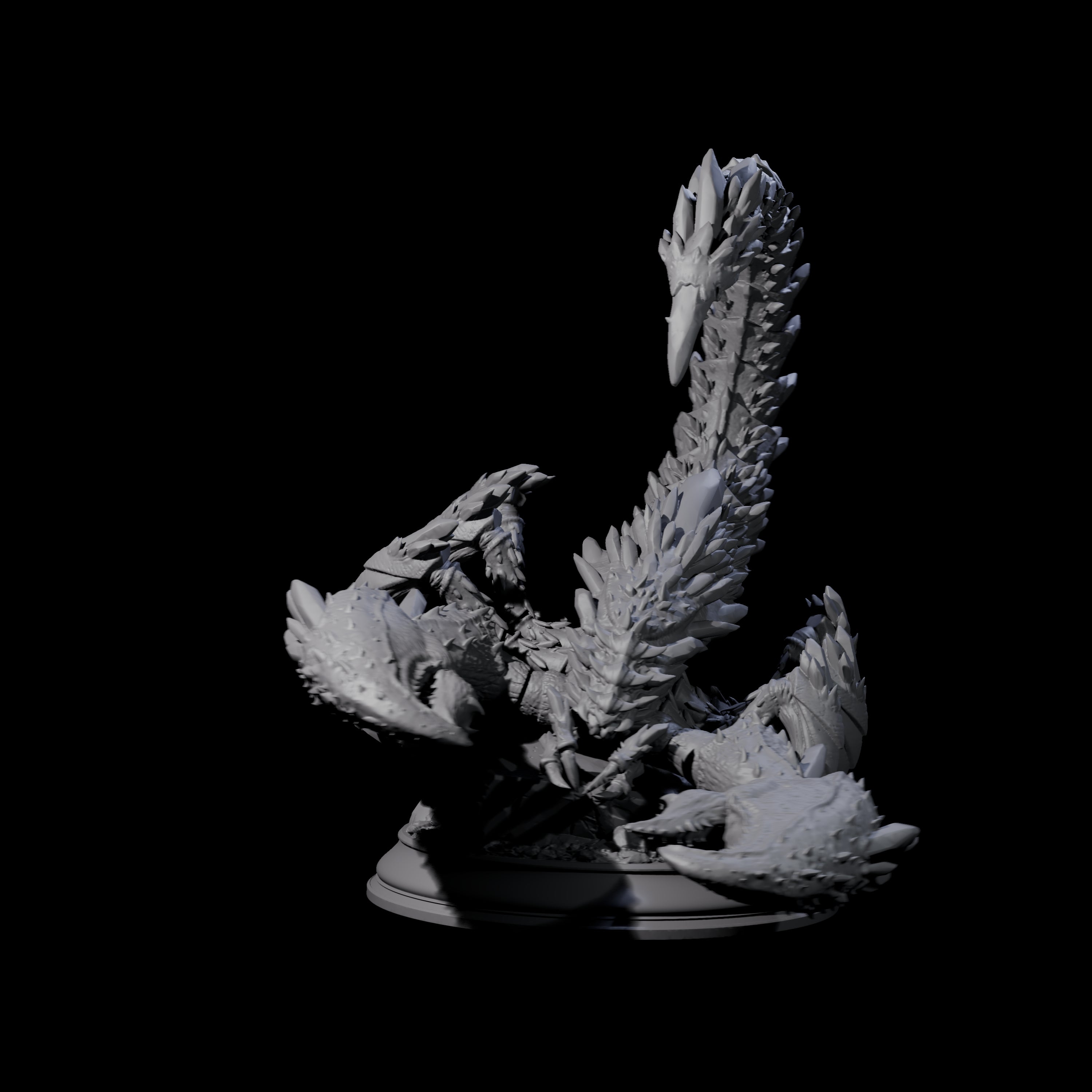 Crouching Crysmal Miniature for Dungeons and Dragons, Pathfinder or other TTRPGs