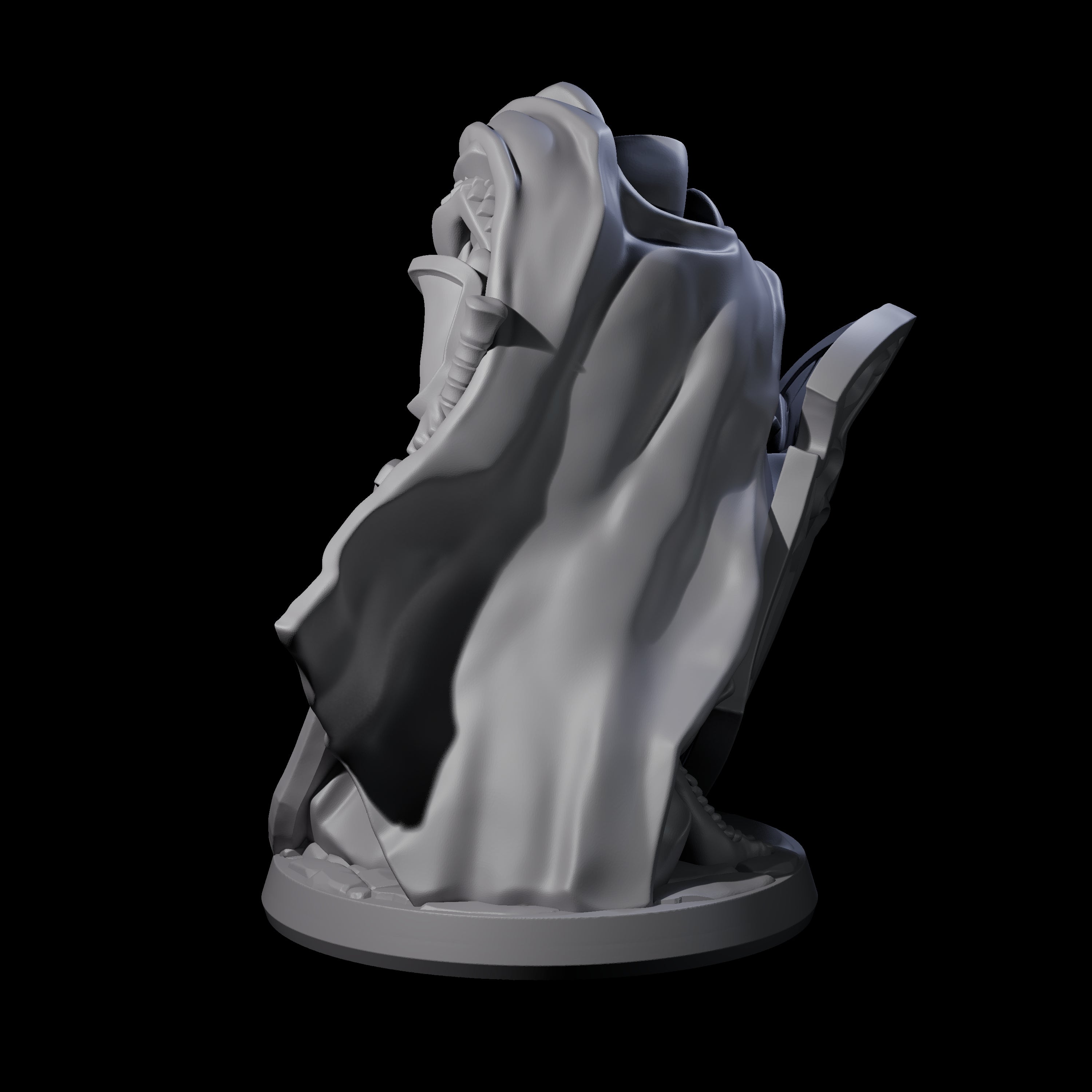 Crouching Dragonborn Paladin Miniature for Dungeons and Dragons, Pathfinder or other TTRPGs