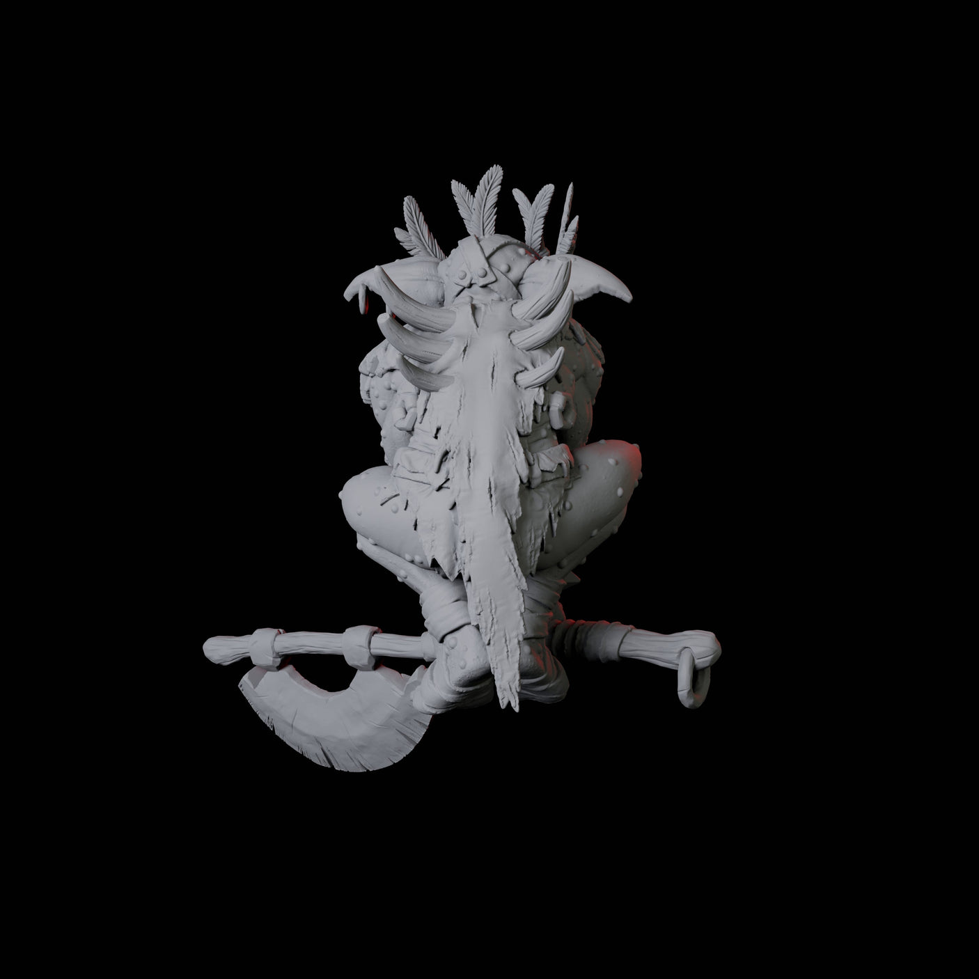 Crouching Forest Goblin Miniature for Dungeons and Dragons, Pathfinder or other TTRPGs