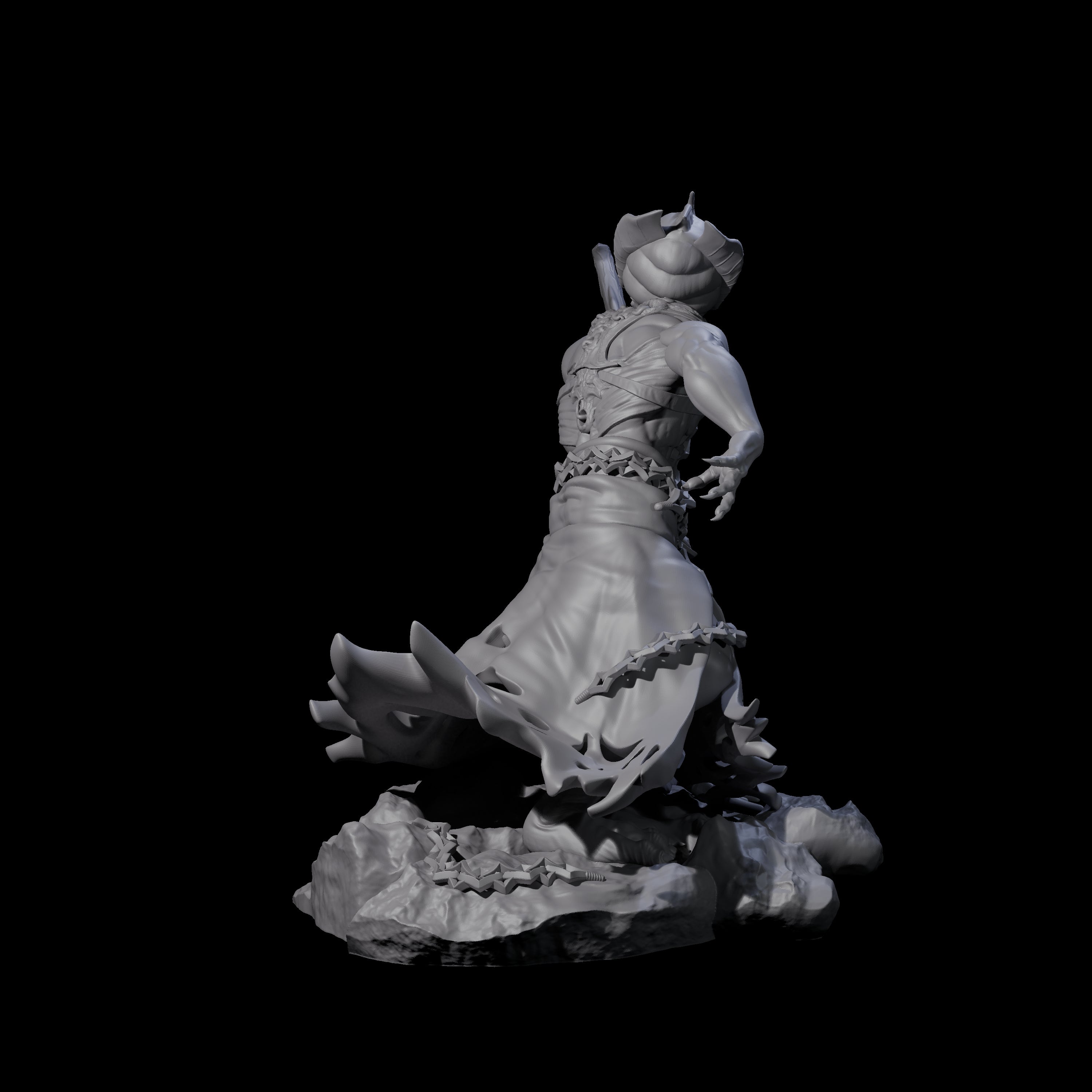 Crouching Mind Flayer Warrior A Miniature for Dungeons and Dragons, Pathfinder or other TTRPGs