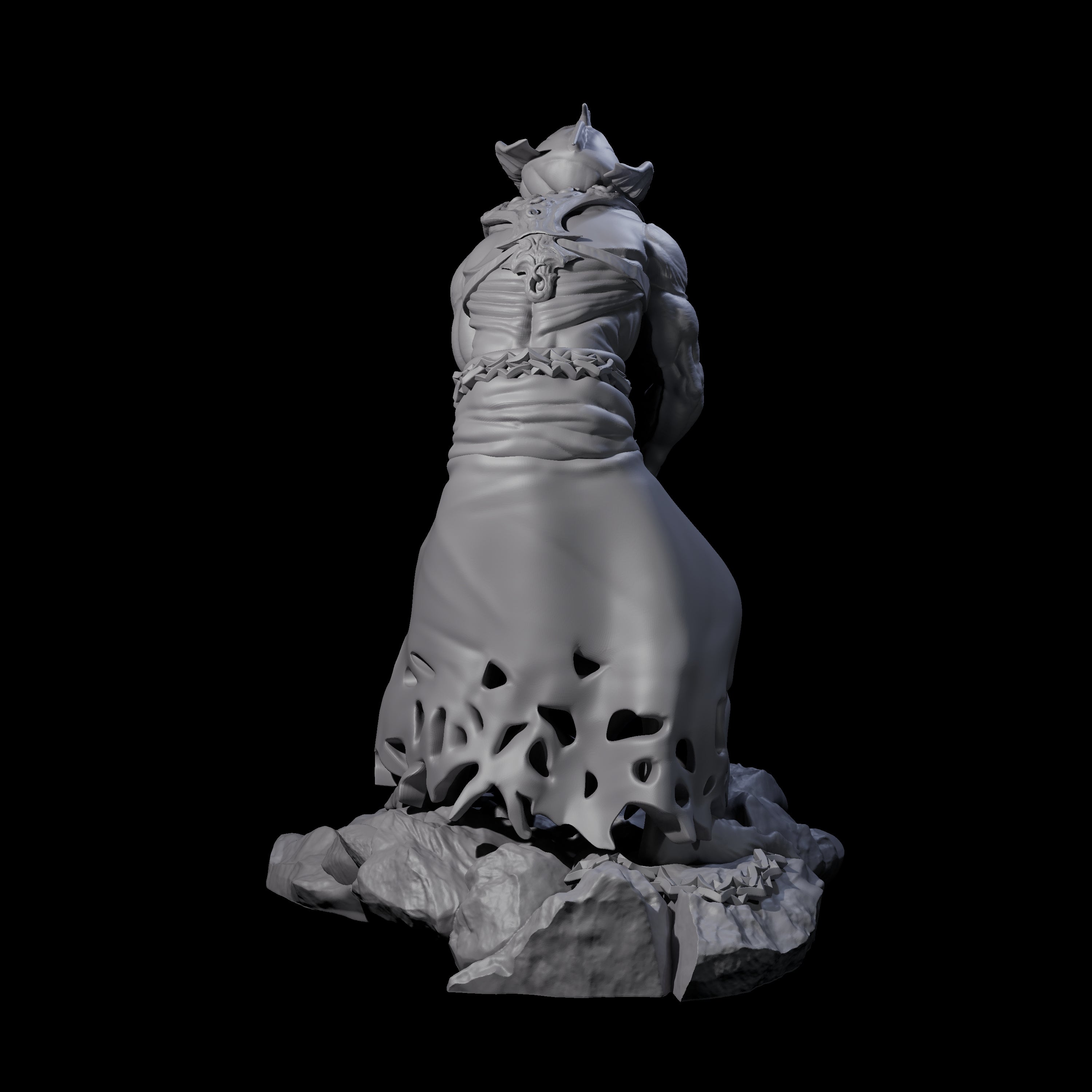 Crouching Mind Flayer Warrior B Miniature for Dungeons and Dragons, Pathfinder or other TTRPGs