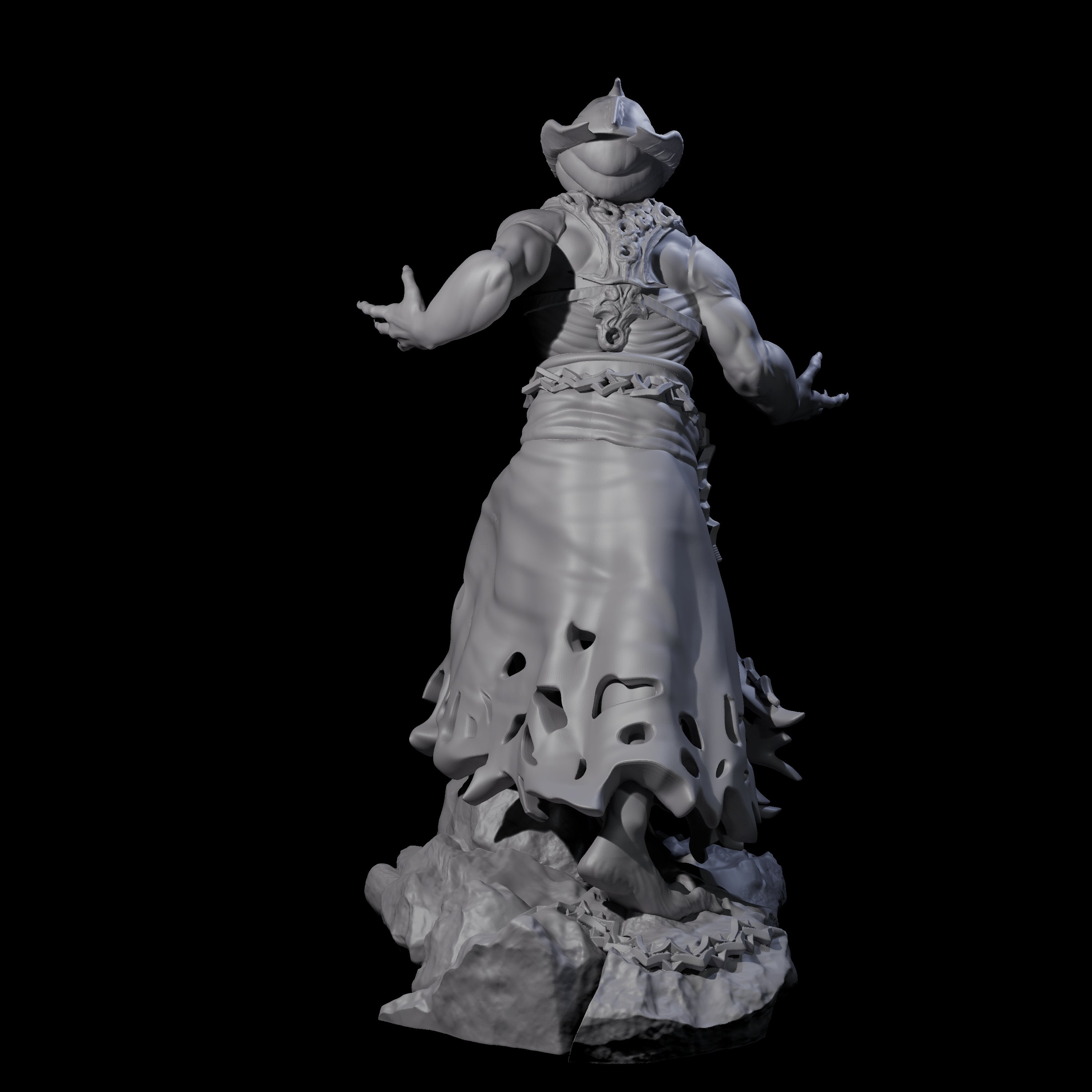 Crouching Mind Flayer Warrior C Miniature for Dungeons and Dragons, Pathfinder or other TTRPGs