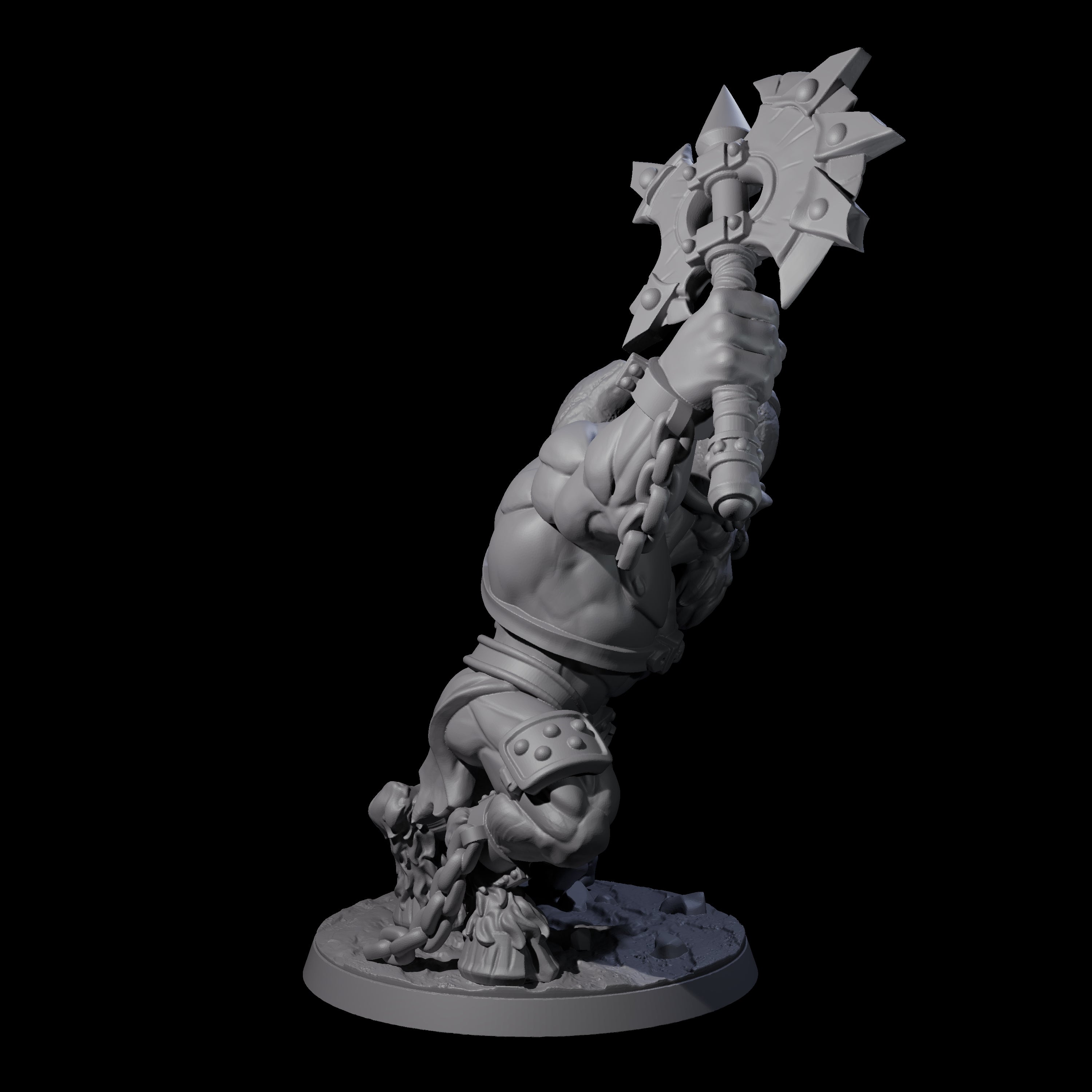 Crouching Minotaur Gladiator Miniature for Dungeons and Dragons, Pathfinder or other TTRPGs