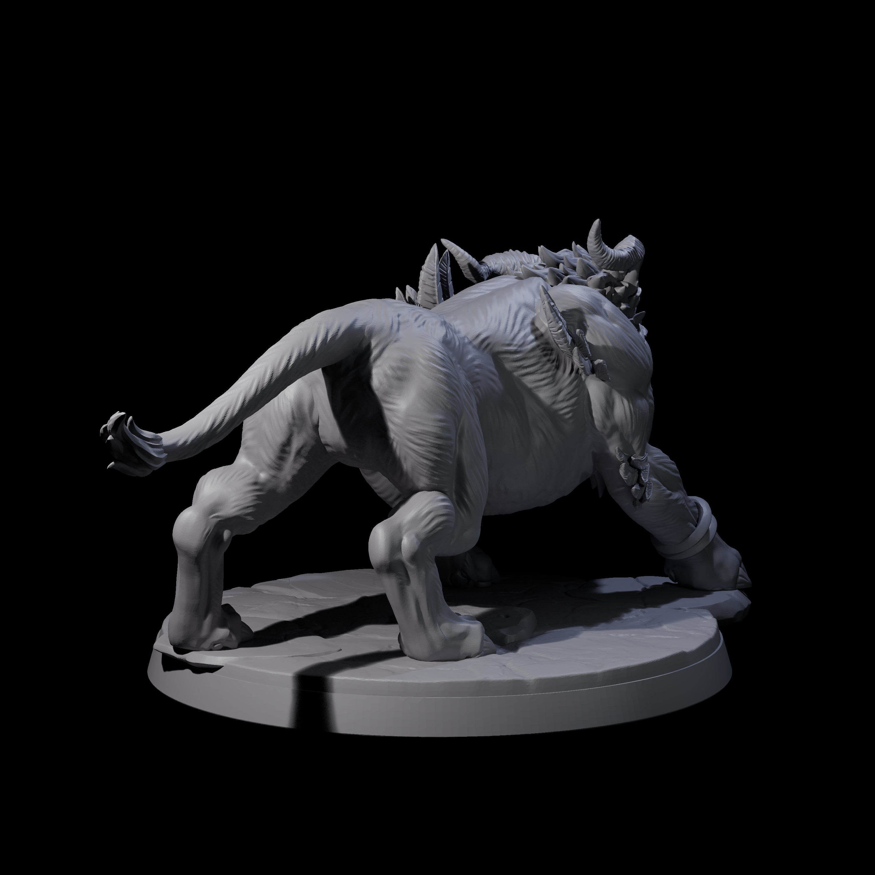 Crouching Sphinx Spawn A Miniature for Dungeons and Dragons, Pathfinder or other TTRPGs