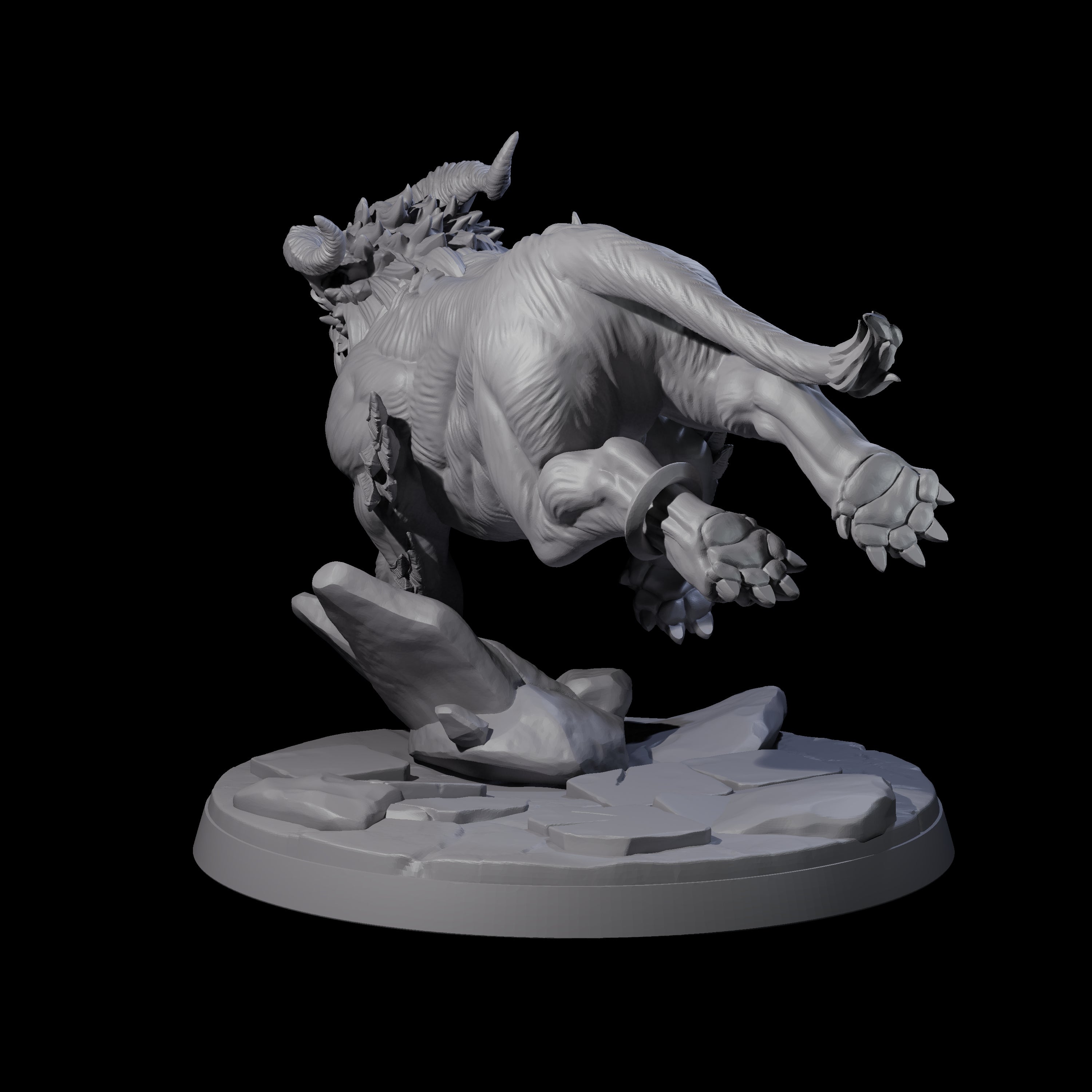 Crouching Sphinx Spawn D Miniature for Dungeons and Dragons, Pathfinder or other TTRPGs
