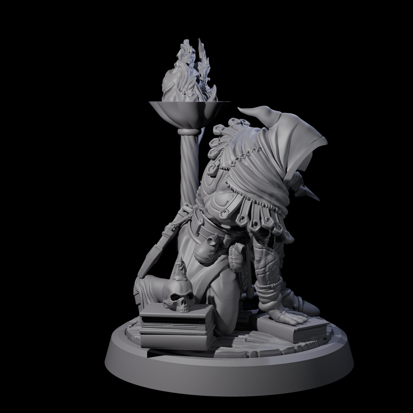 Crouching Warforged Rogue Miniature for Dungeons and Dragons, Pathfinder or other TTRPGs