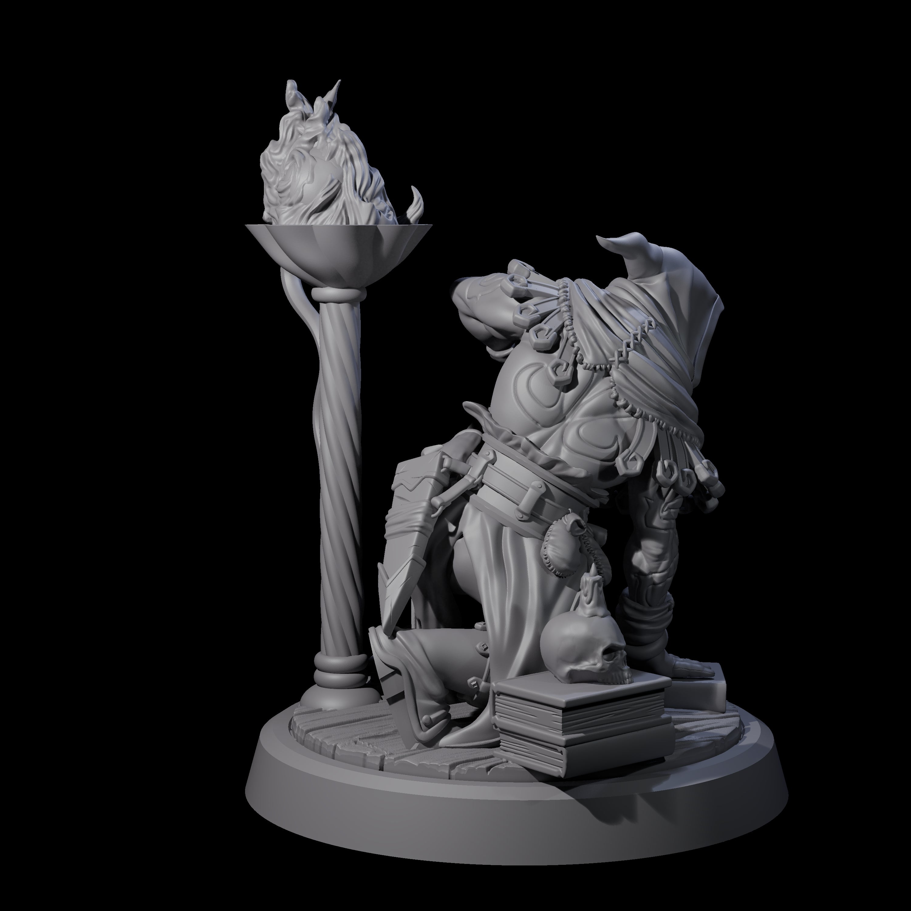 Crouching Warforged Rogue Miniature for Dungeons and Dragons, Pathfinder or other TTRPGs