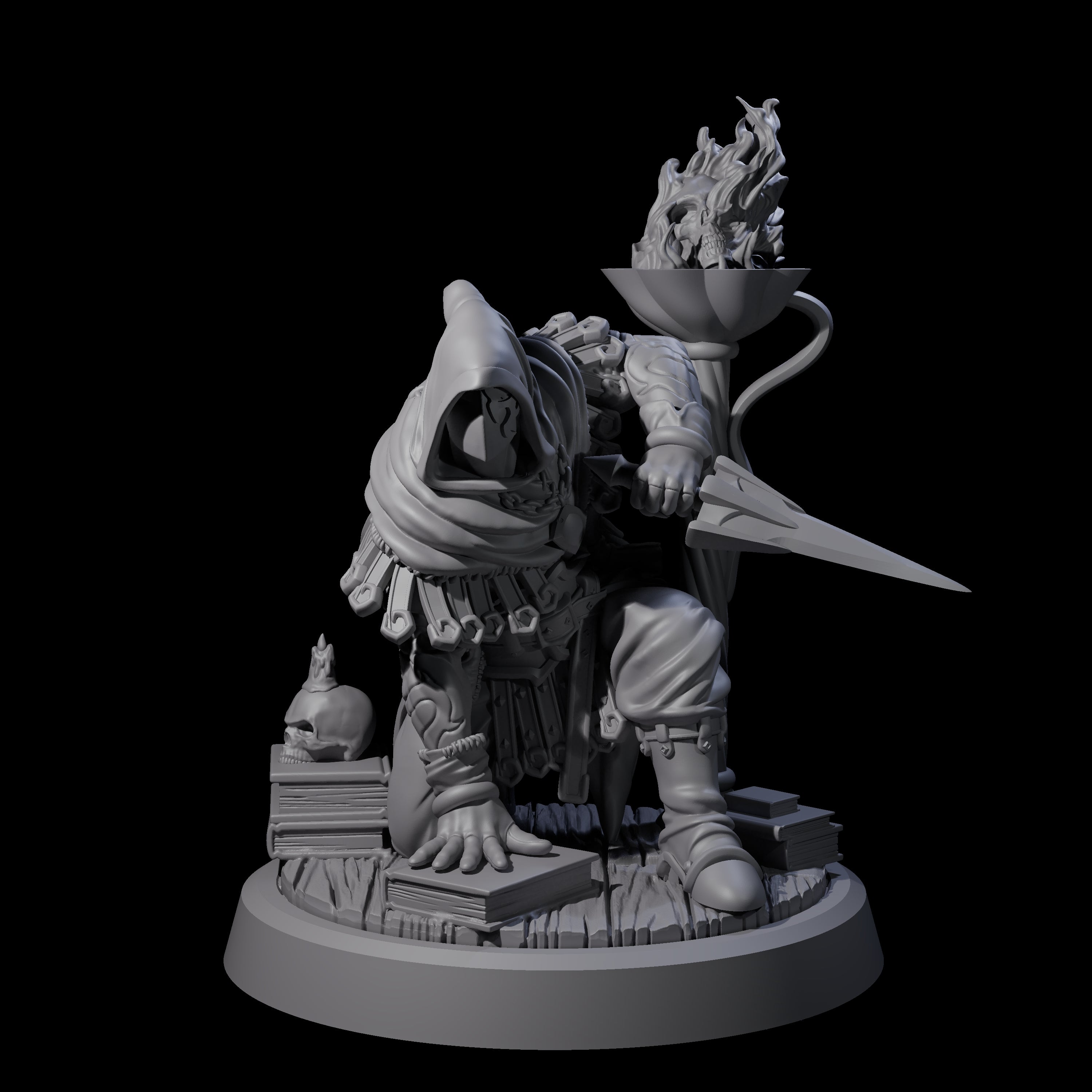 Crouching Warforged Rogue Miniature for Dungeons and Dragons, Pathfinder or other TTRPGs