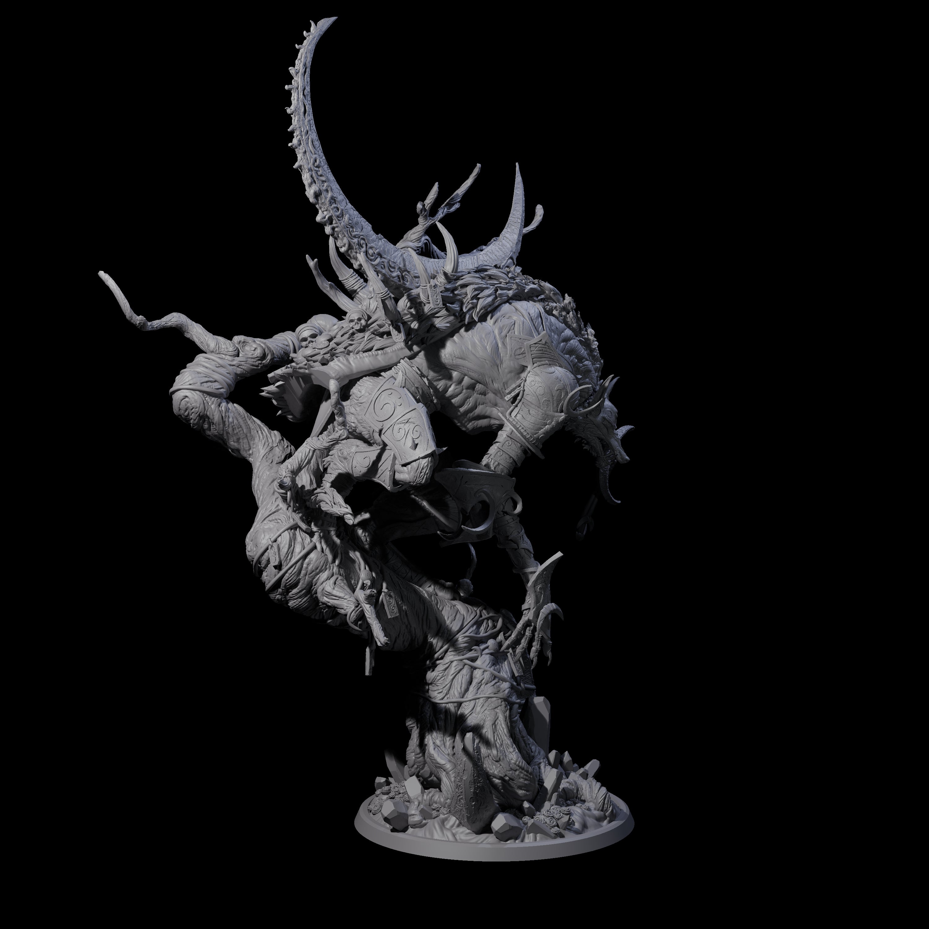 Crouching Werewolf Lord Miniature for Dungeons and Dragons, Pathfinder or other TTRPGs