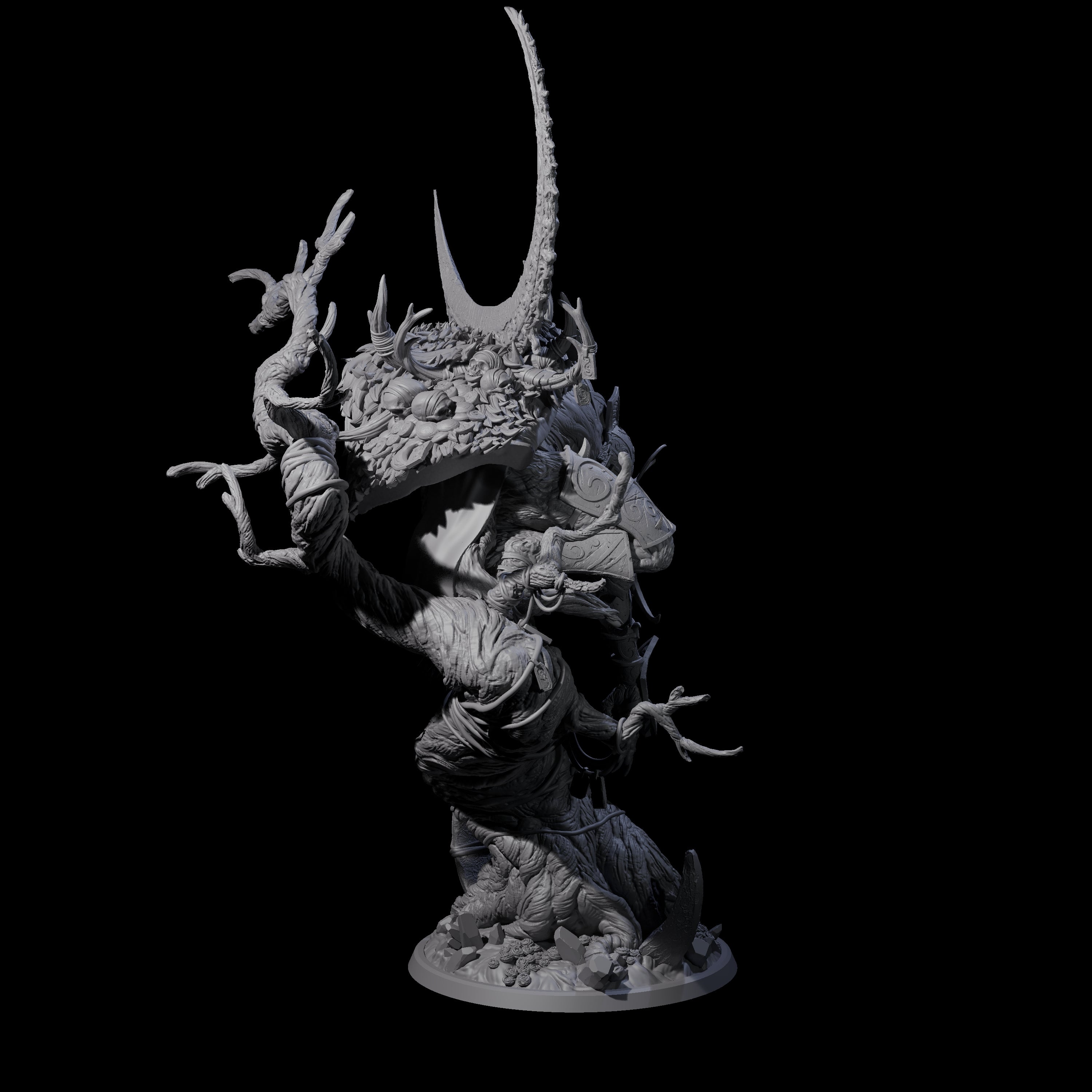 Crouching Werewolf Lord Miniature for Dungeons and Dragons, Pathfinder or other TTRPGs