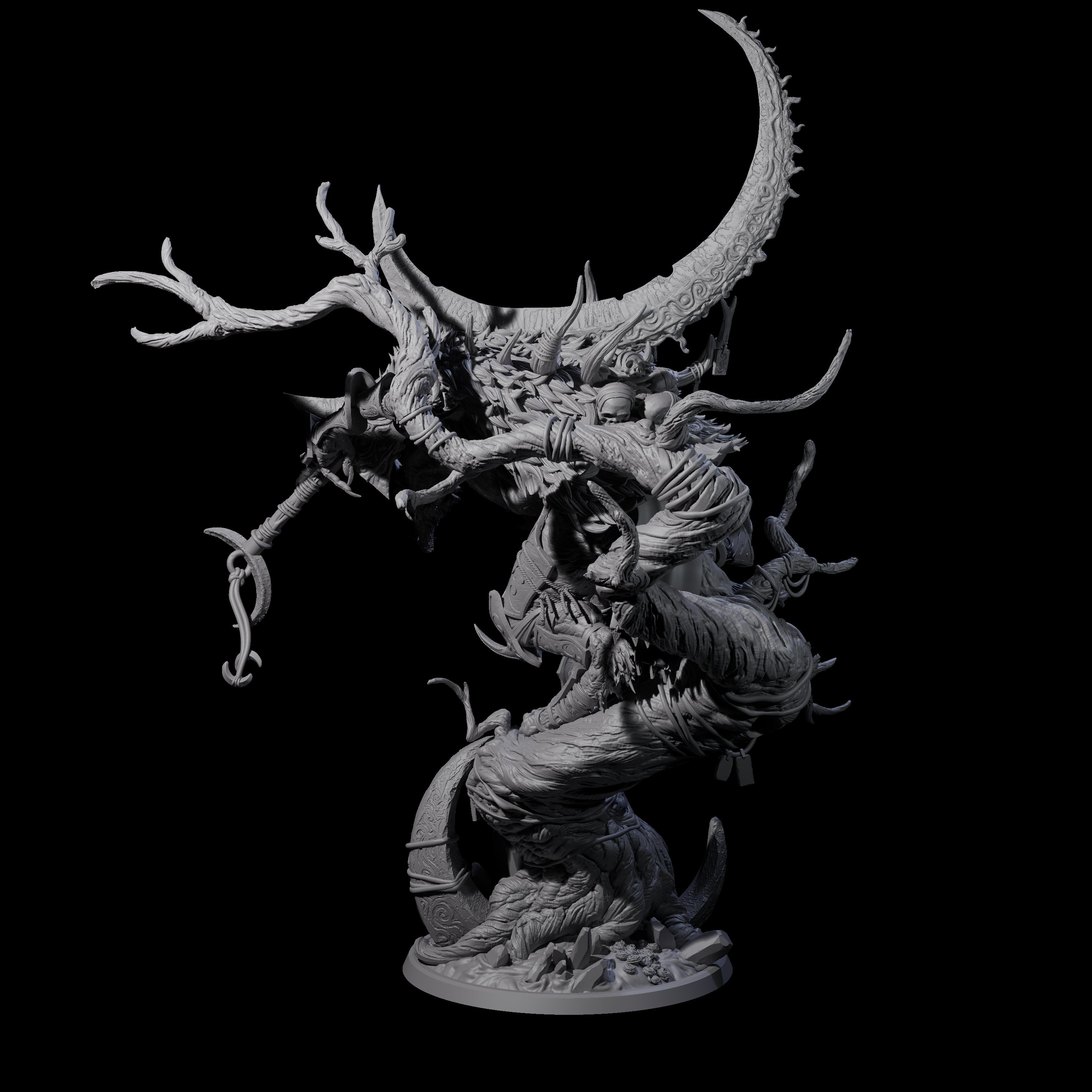 Crouching Werewolf Lord Miniature for Dungeons and Dragons, Pathfinder or other TTRPGs