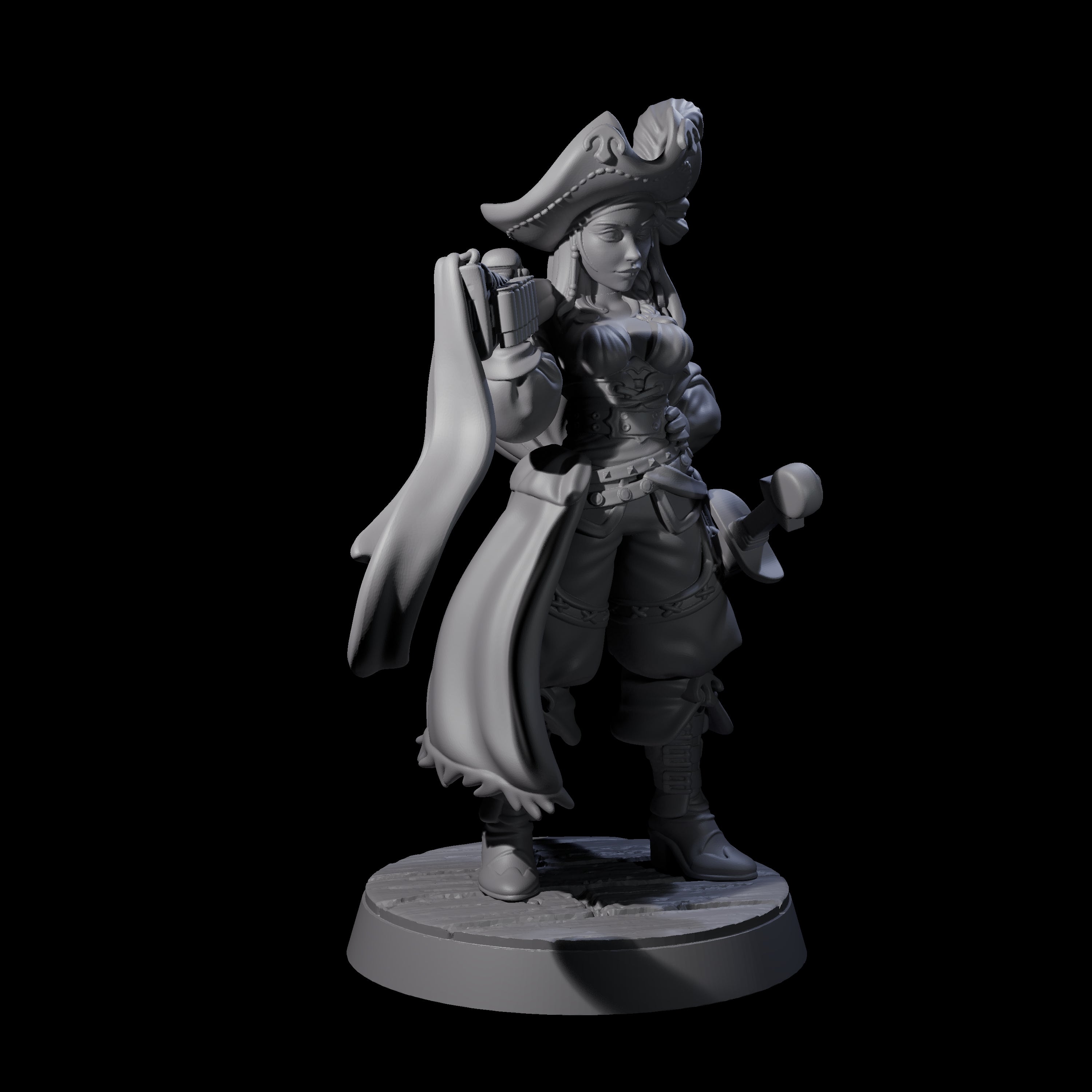 Crows Nest Marksman Pirate Miniature for Dungeons and Dragons, Pathfinder or other TTRPGs