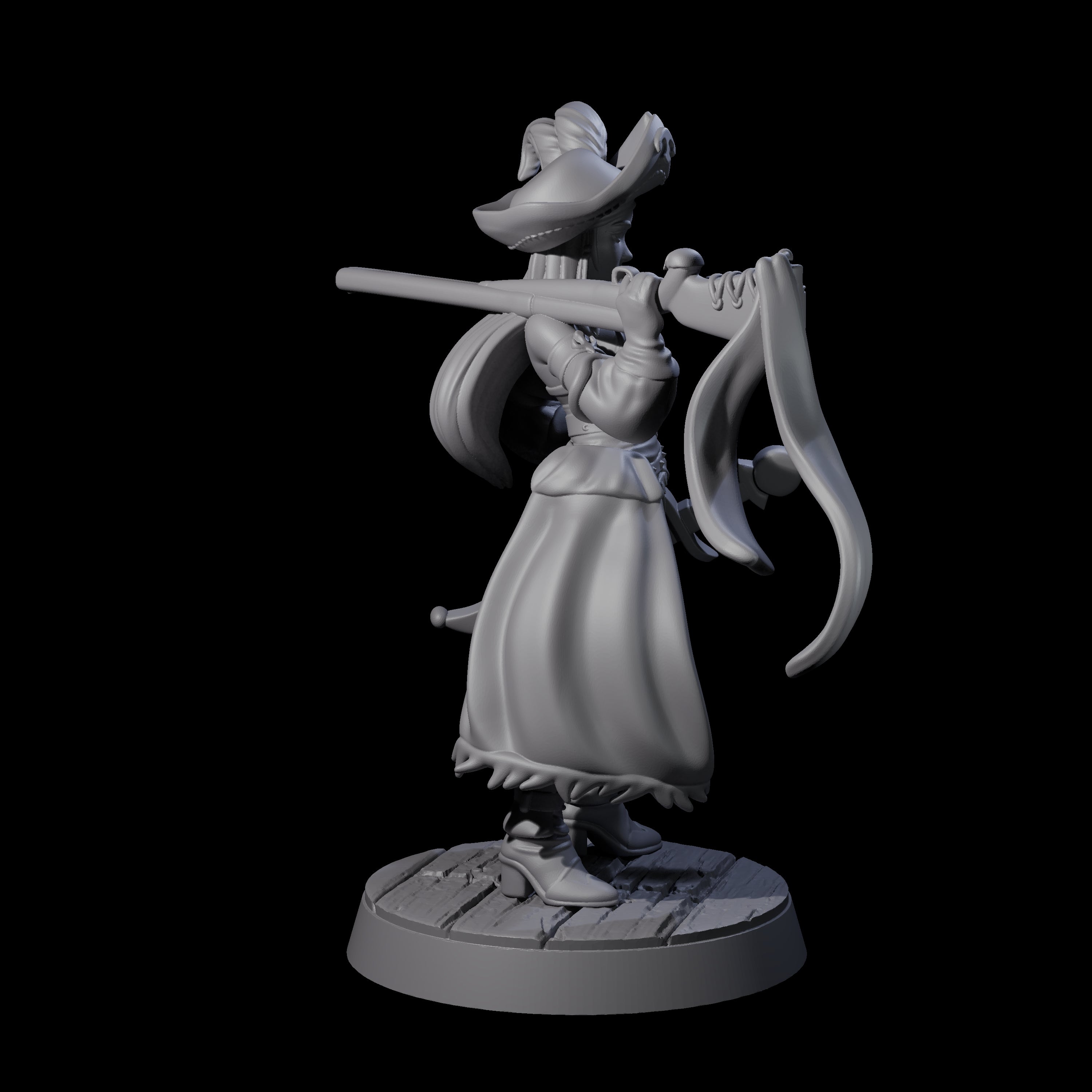 Crows Nest Marksman Pirate Miniature for Dungeons and Dragons, Pathfinder or other TTRPGs