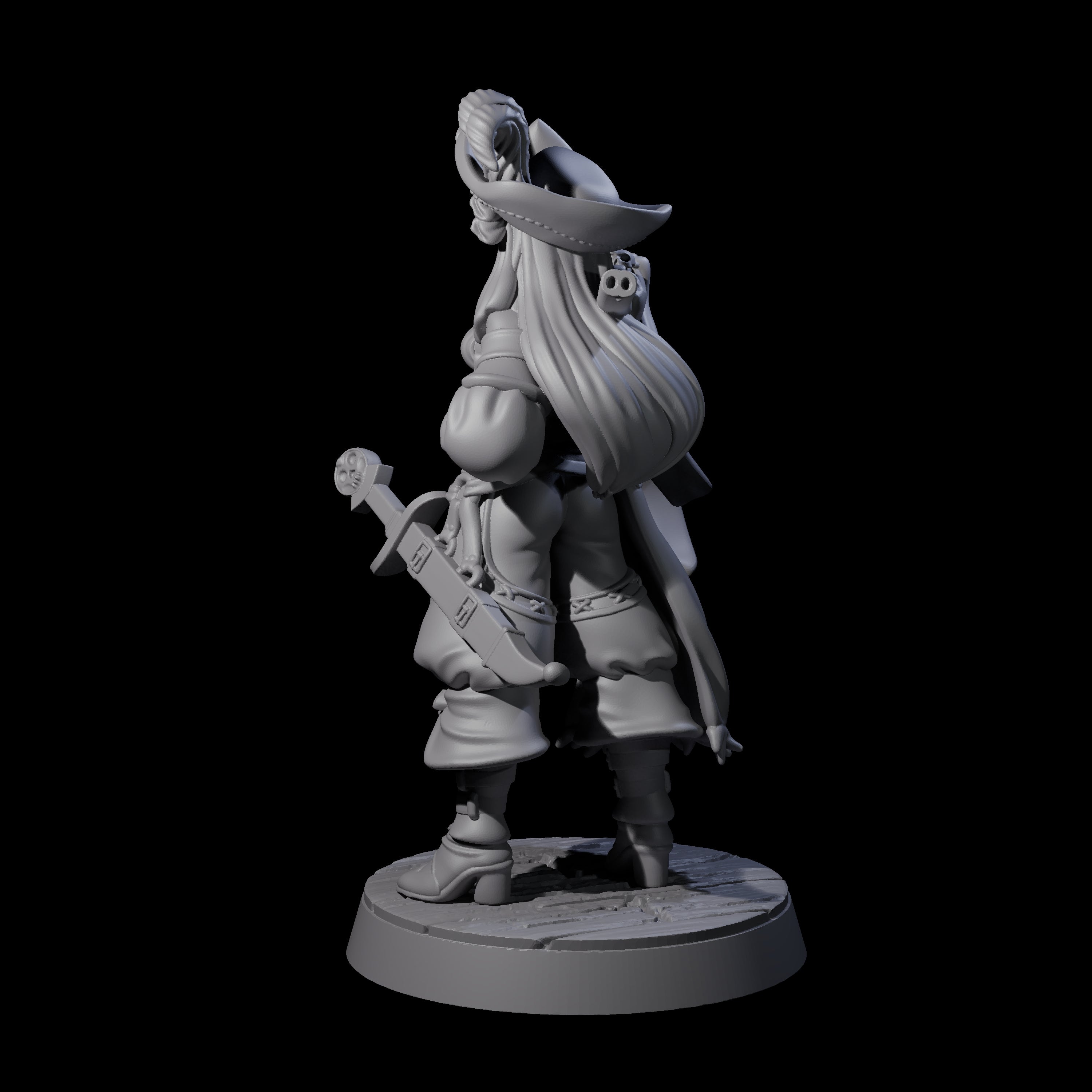 Crows Nest Marksman Pirate Miniature for Dungeons and Dragons, Pathfinder or other TTRPGs