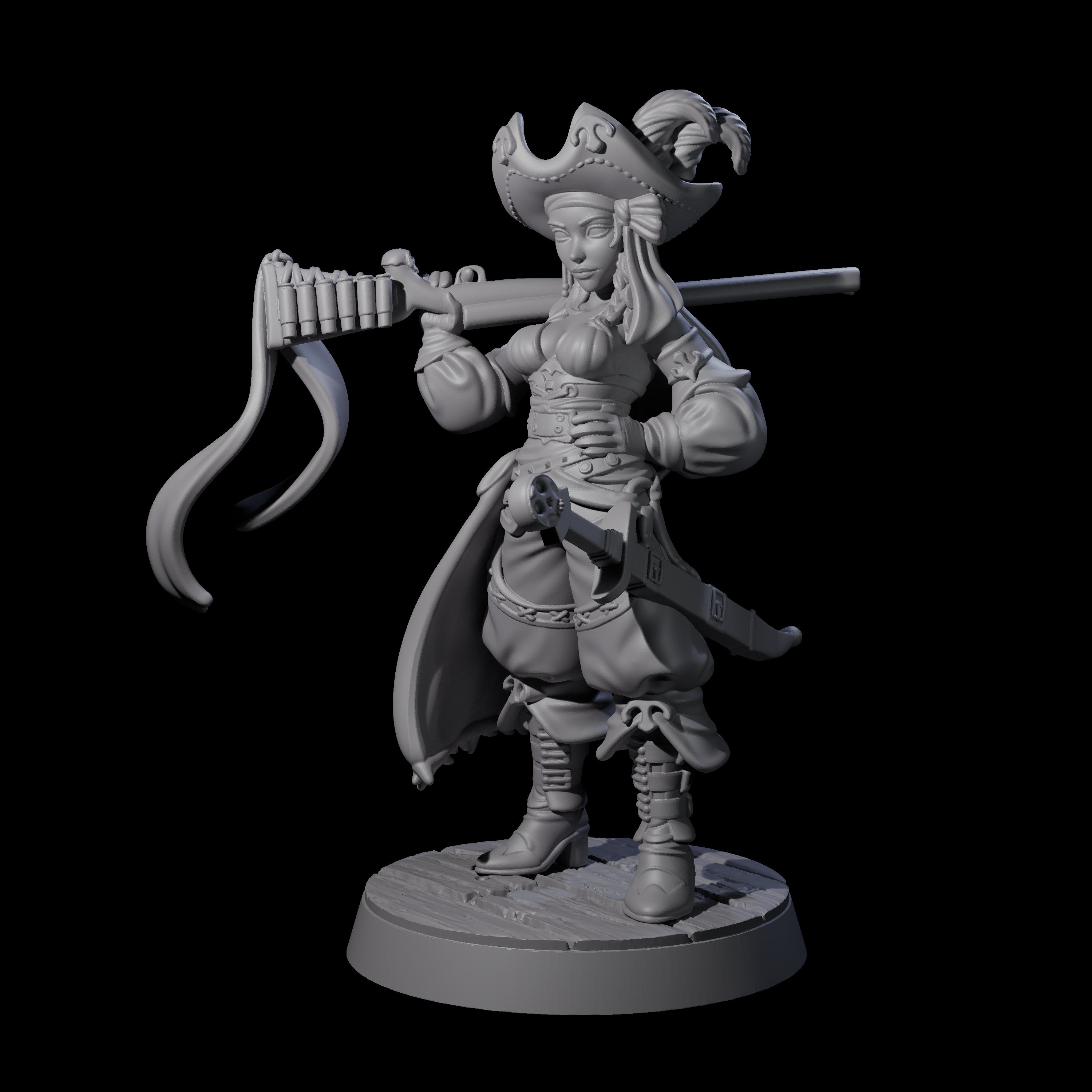 Crows Nest Marksman Pirate Miniature for Dungeons and Dragons, Pathfinder or other TTRPGs