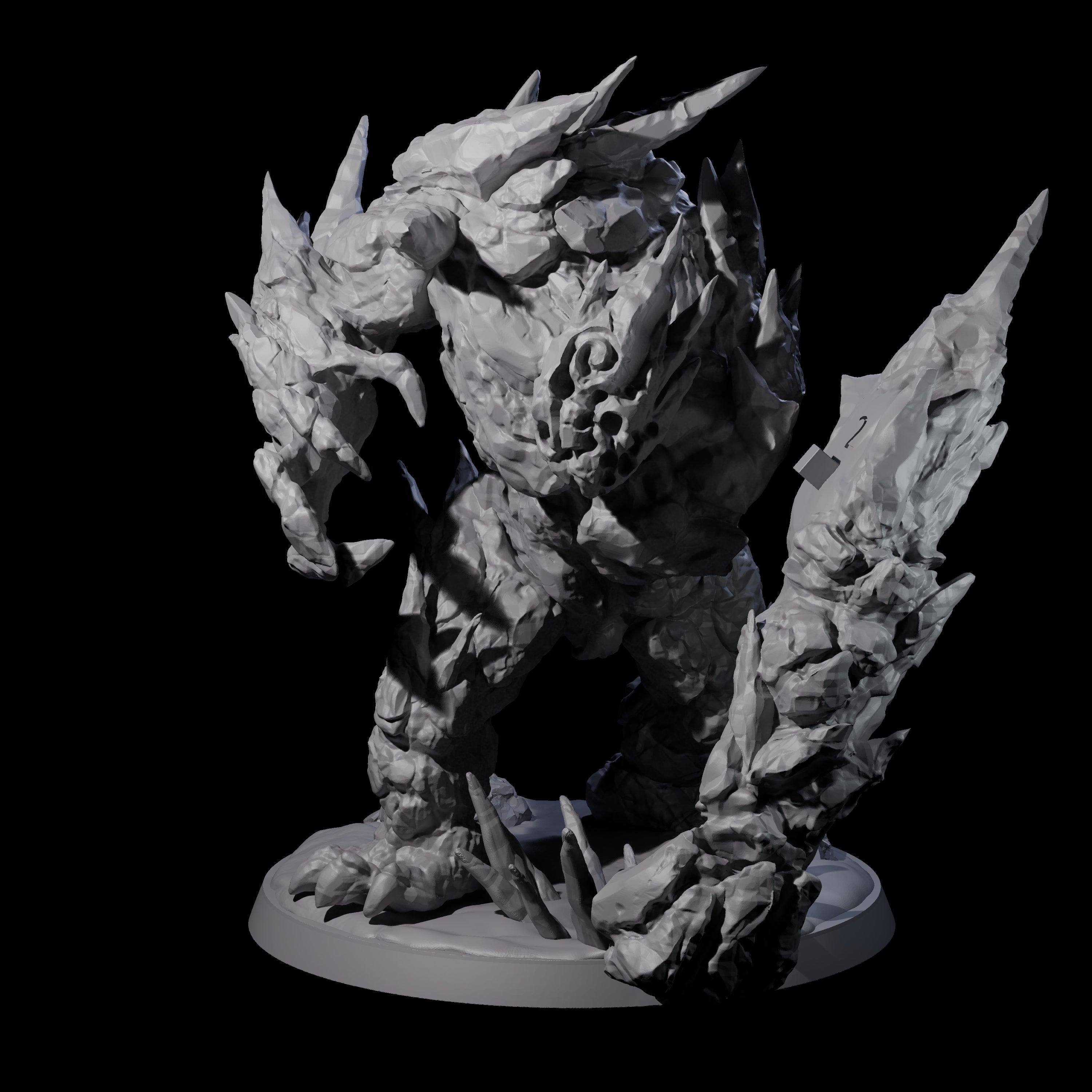 Crunchy Ice Elemental Miniature for Dungeons and Dragons, Pathfinder or other TTRPGs
