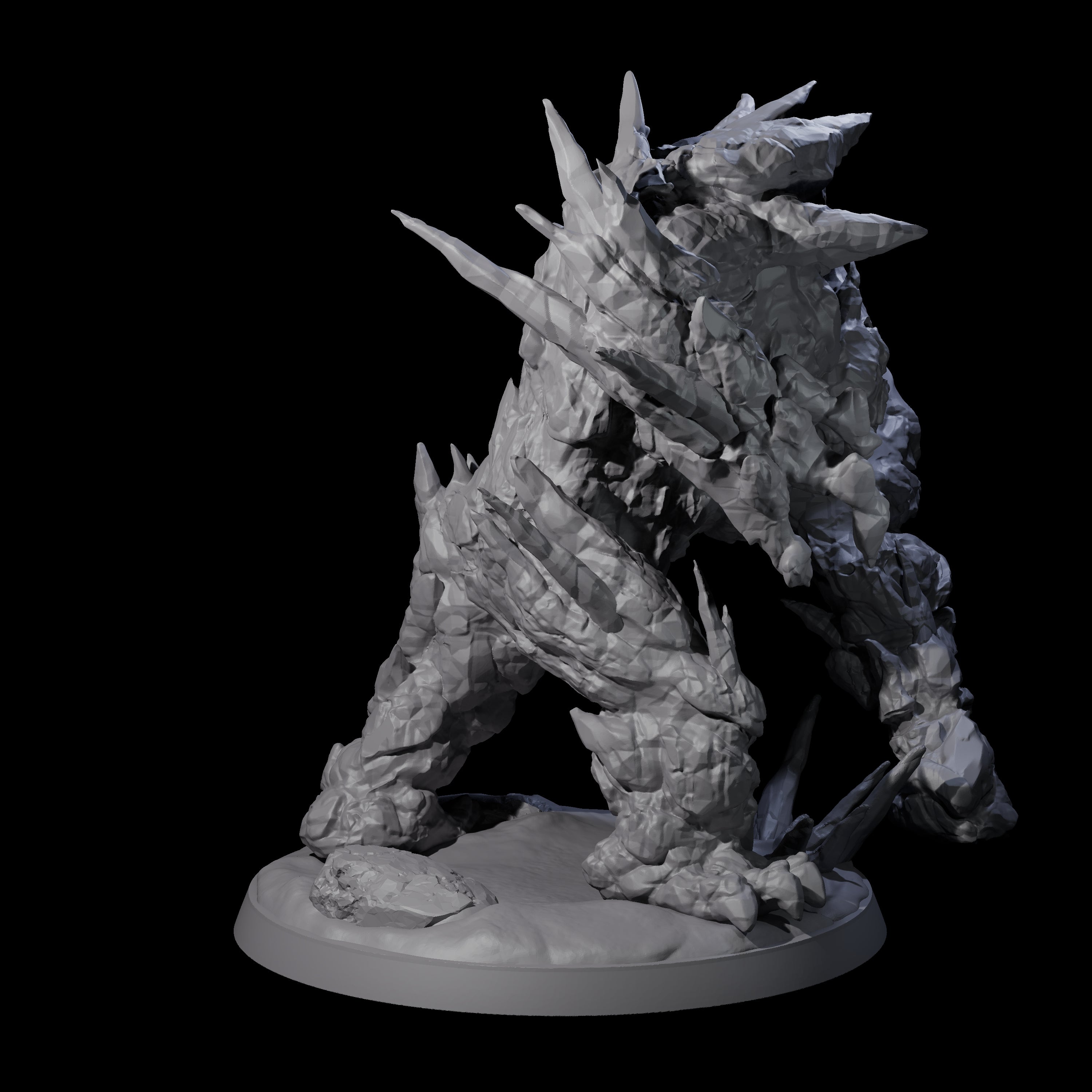 Crunchy Ice Elemental Miniature for Dungeons and Dragons, Pathfinder or other TTRPGs