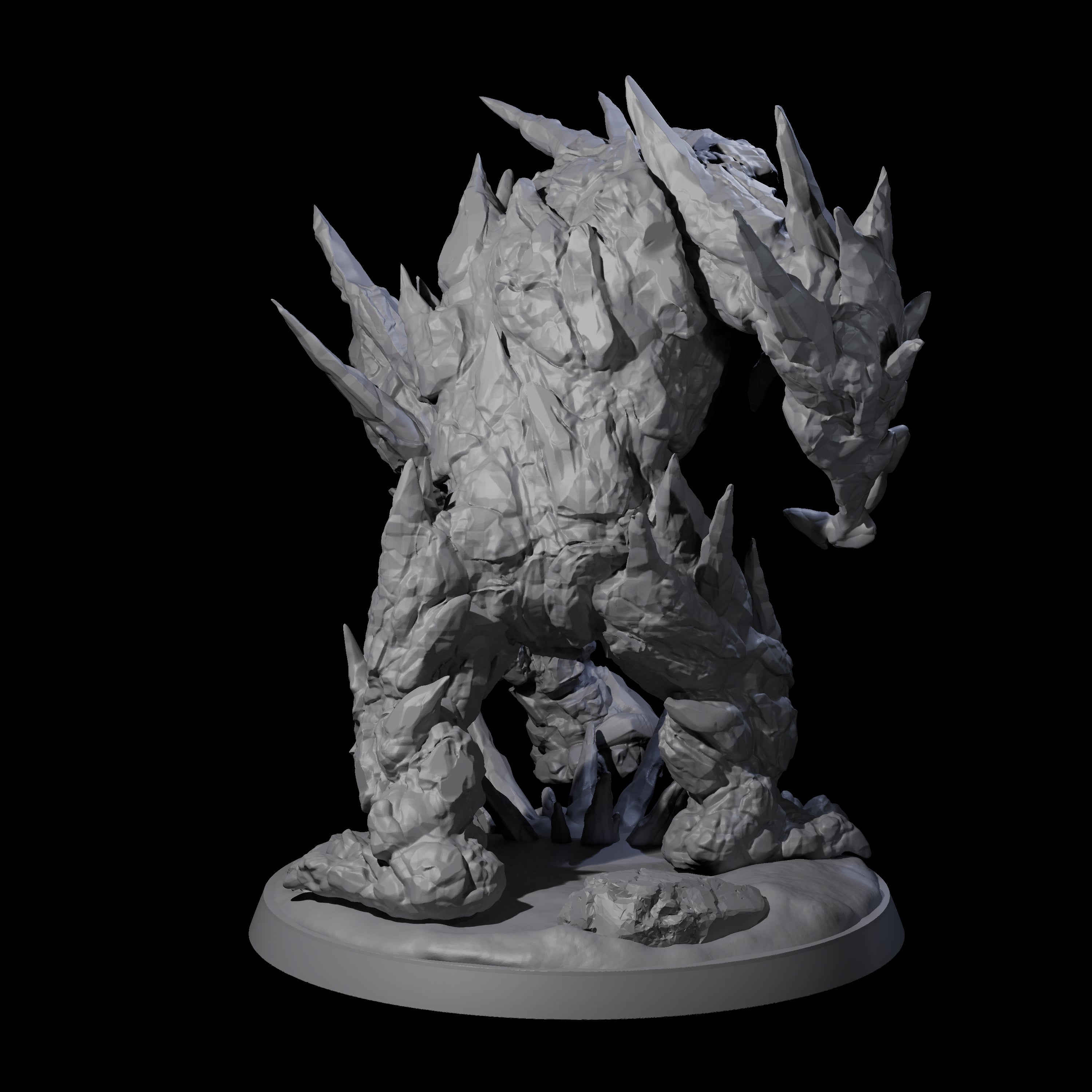 Crunchy Ice Elemental Miniature for Dungeons and Dragons, Pathfinder or other TTRPGs