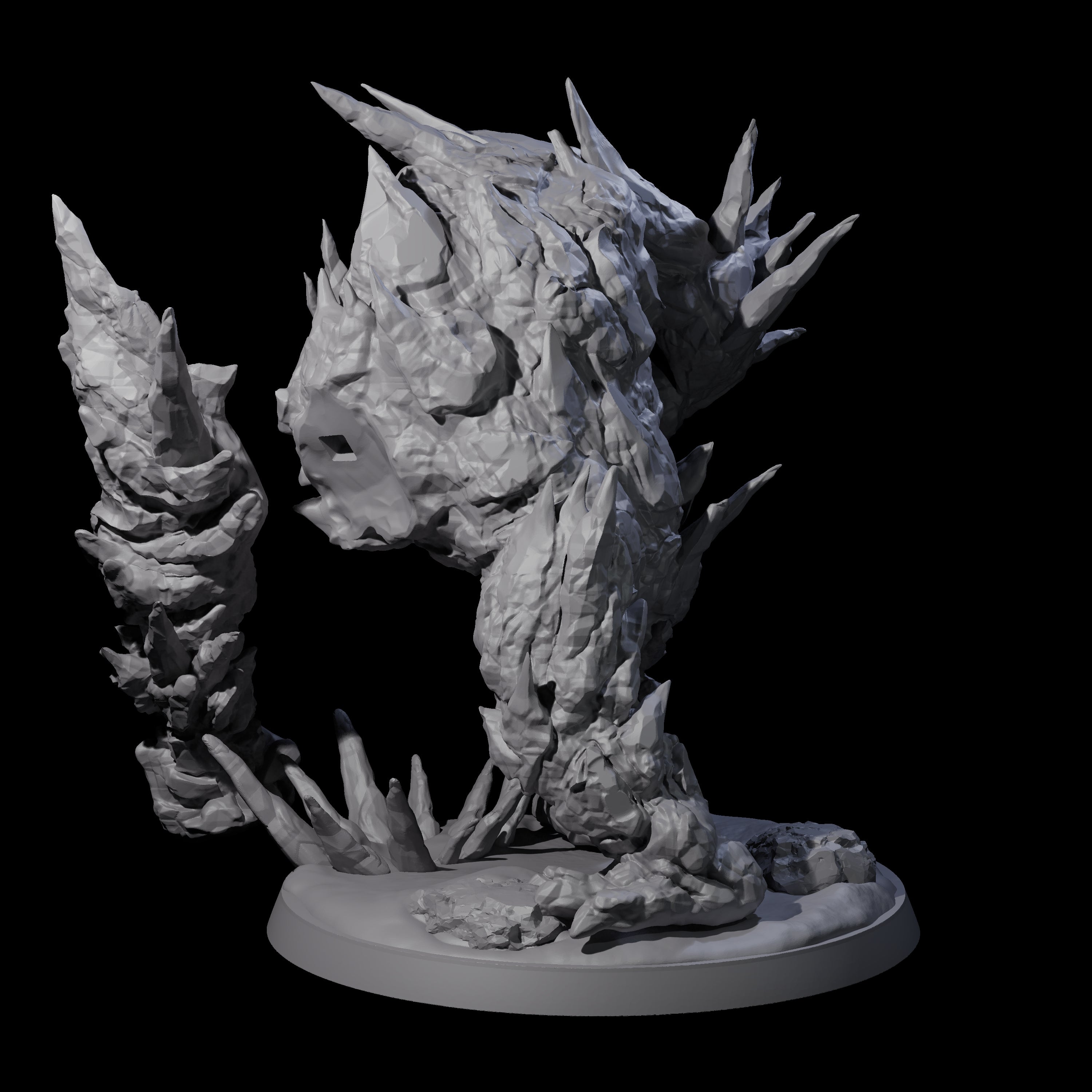 Crunchy Ice Elemental Miniature for Dungeons and Dragons, Pathfinder or other TTRPGs