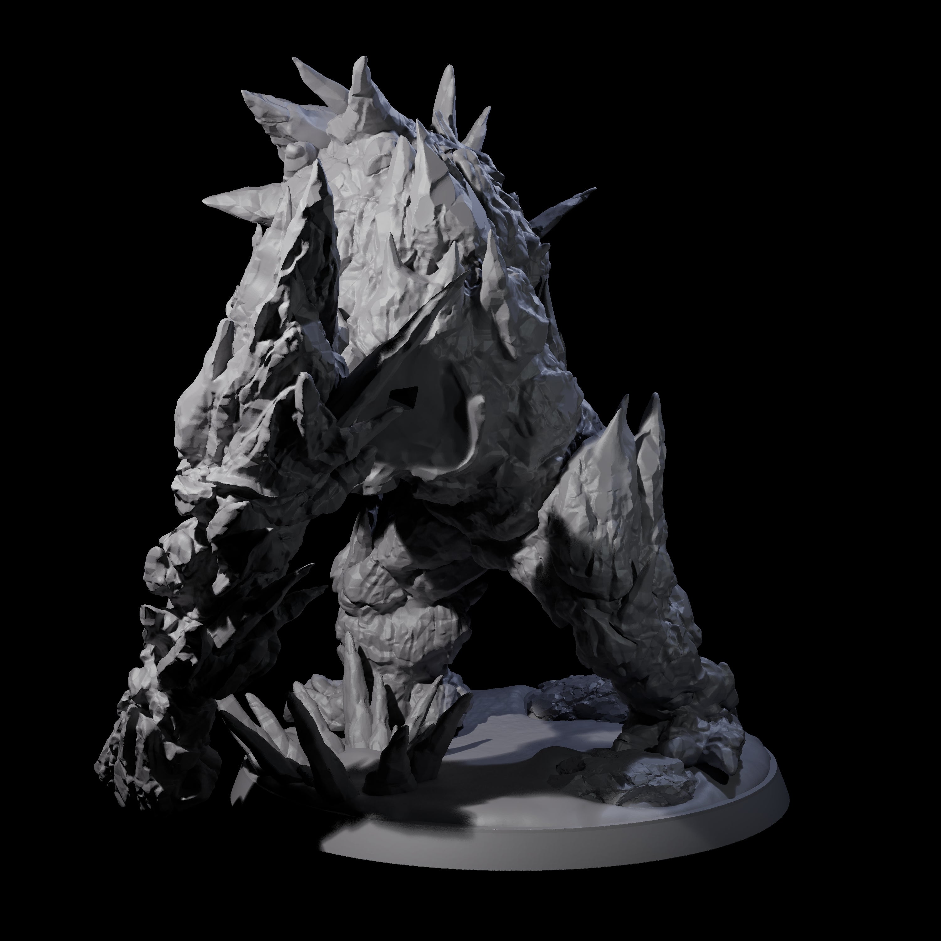 Crunchy Ice Elemental Miniature for Dungeons and Dragons, Pathfinder or other TTRPGs